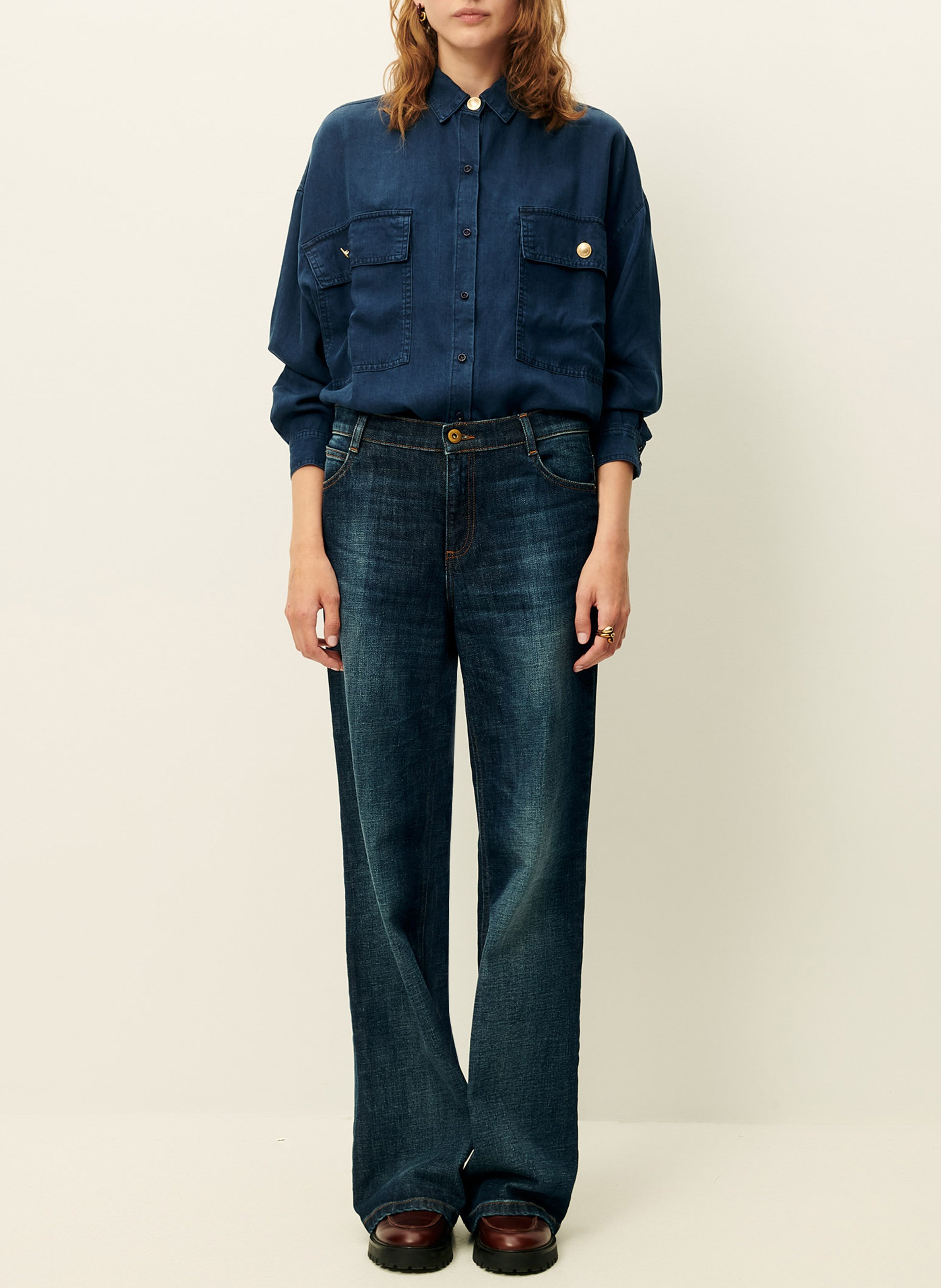 Chemise droite SESSUN Bleu