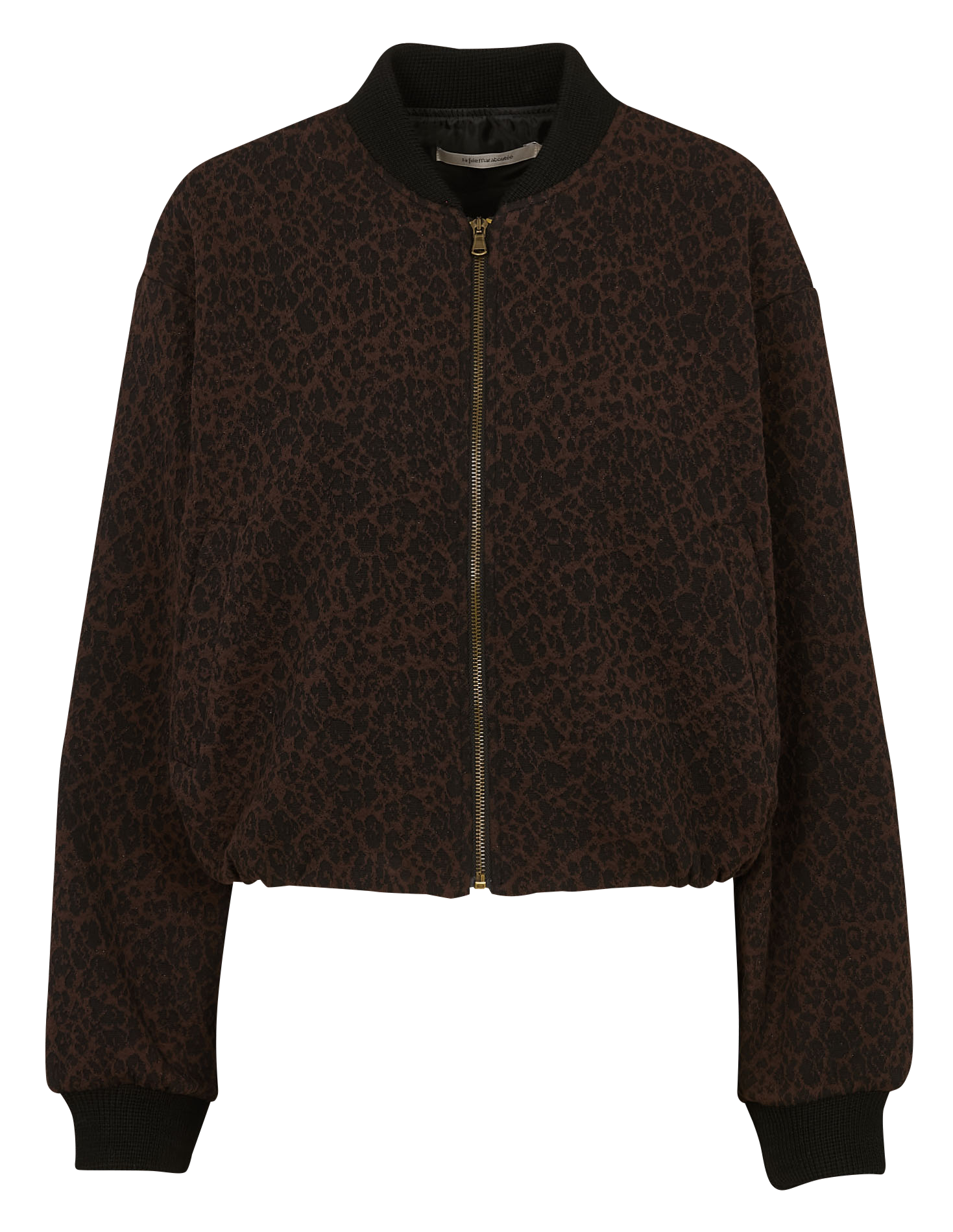 Blouson oversize imprimé LA FEE MARABOUTEE Marron
