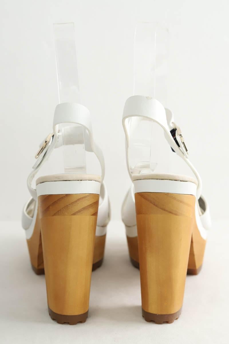 Leather heels TOMMY HILFIGER - SECONDE MAIN White
