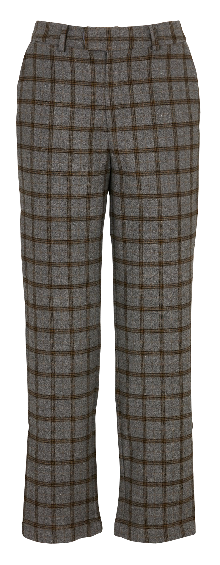 Pantalon droit à carreaux SEE U SOON Argent