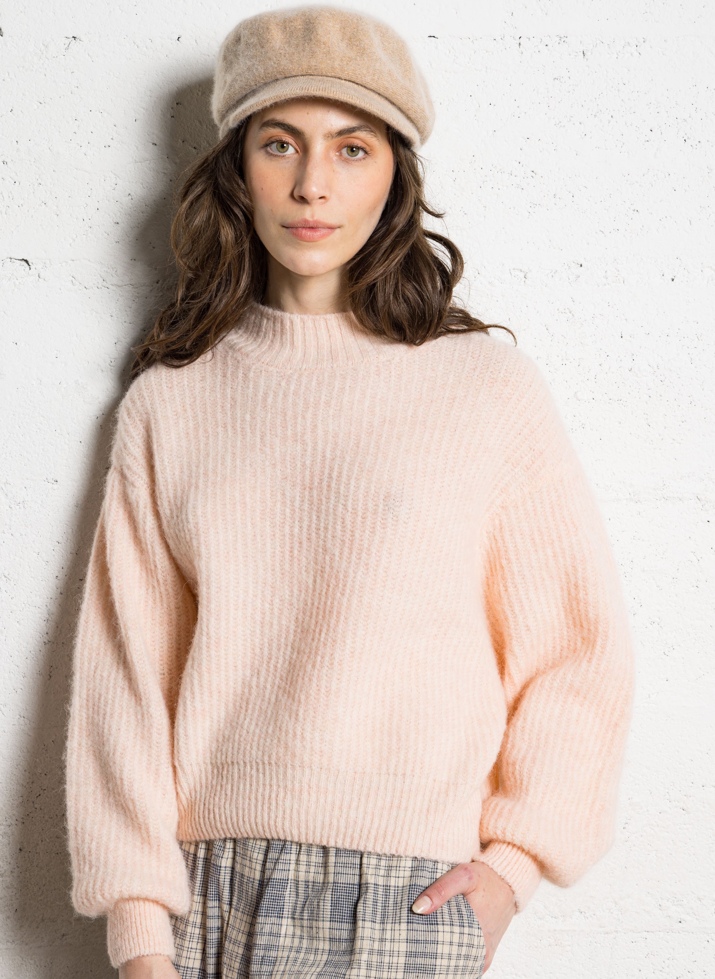 Straight-cut high-neck sweater AMERICAN VINTAGE
