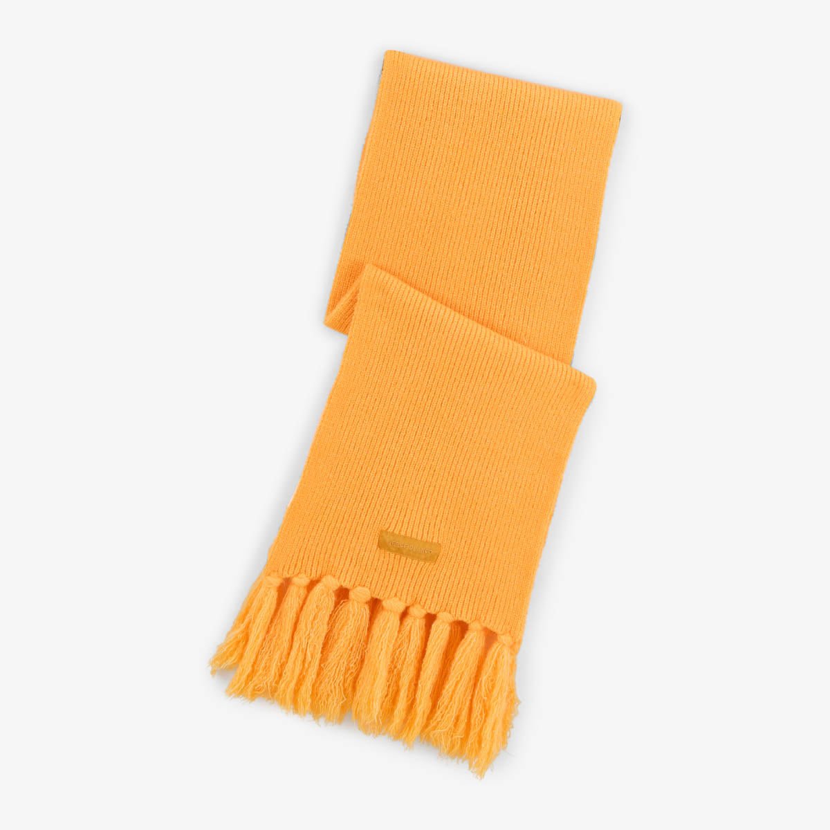 Solid fringe scarf SERGE BLANCO Yellow
