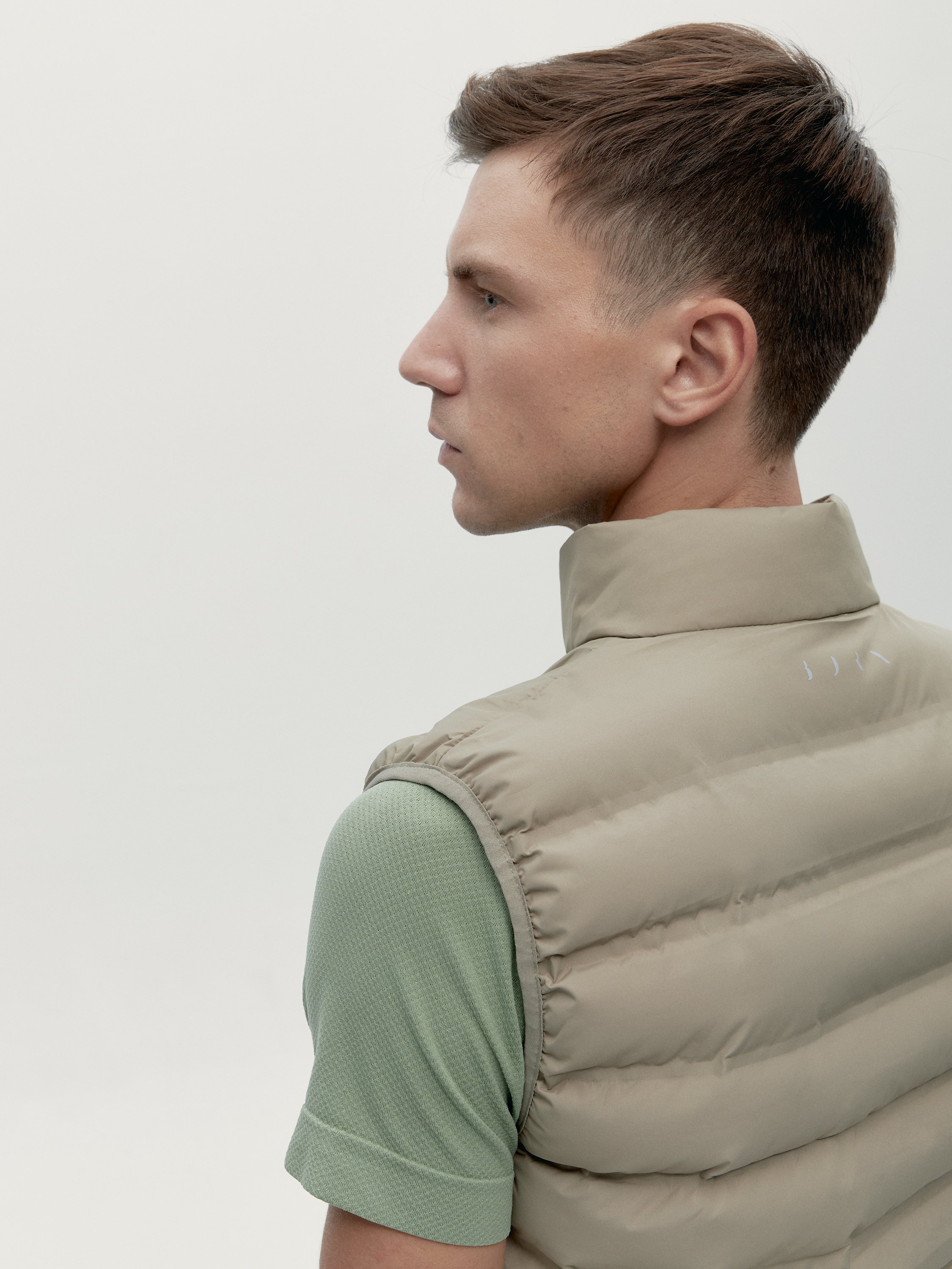 Zip-up performance athleisure sports jacket BORN LIVING YOGA Brown