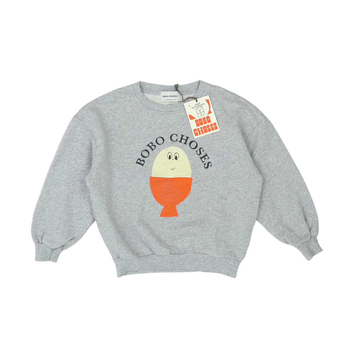 Grey Kids Sweatshirt - 8 years BOBO CHOSES - Seconde Main Grey
