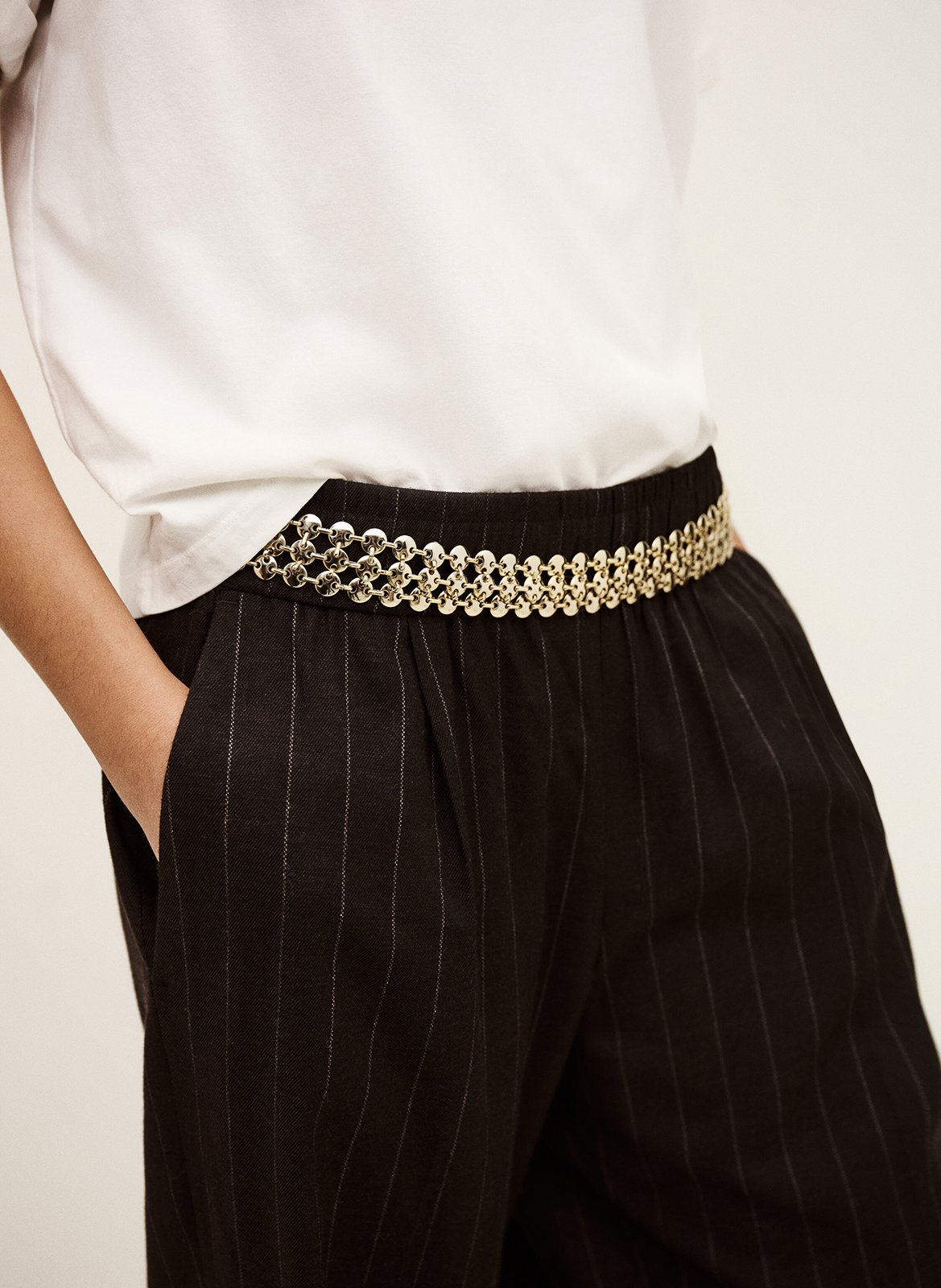 Metalen riem BA&SH Goudkleurig