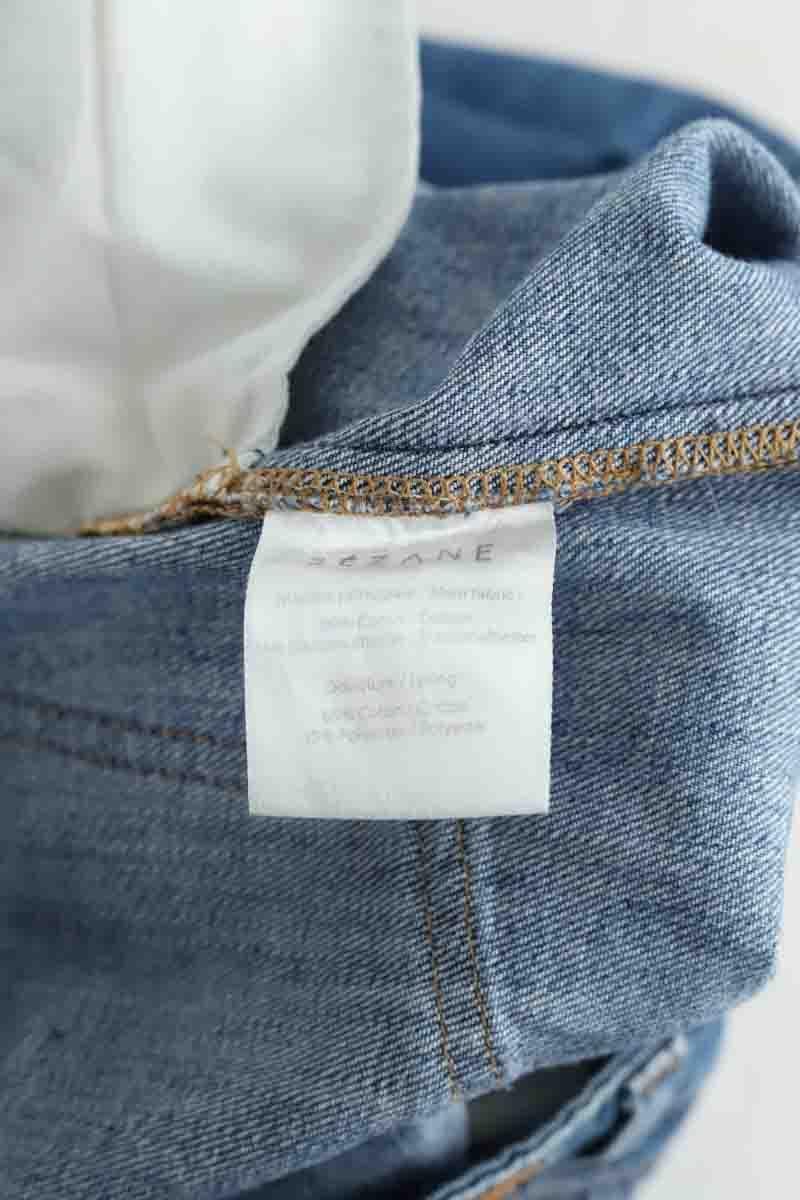 - Straight-leg jeans
- 5 pockets
- Straight cut
- Faded effect SEZANE - Seconde main Blue