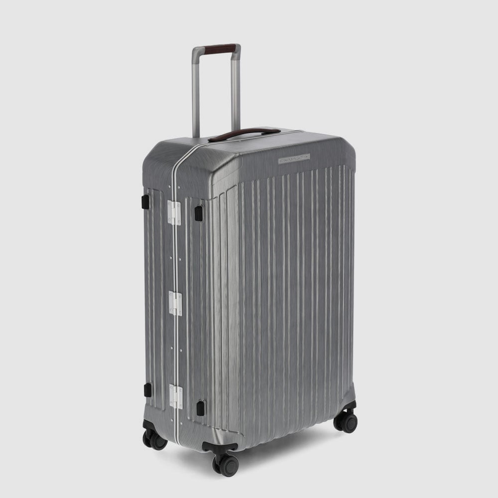 Large 4-wheel trolley suitcase with TSA lock PIQUADRO Black