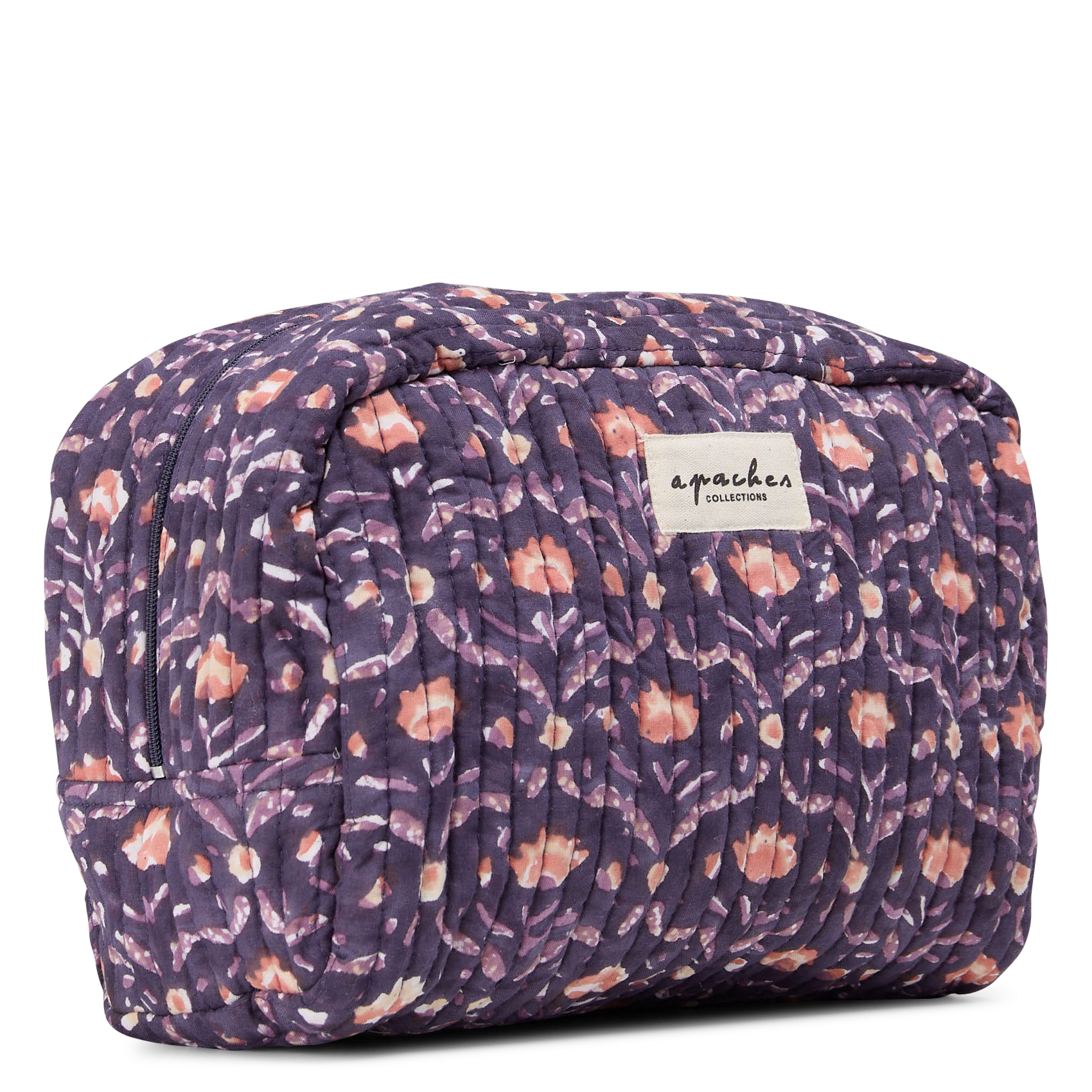 Floral print toiletry bag APACHES COLLECTIONS Blue