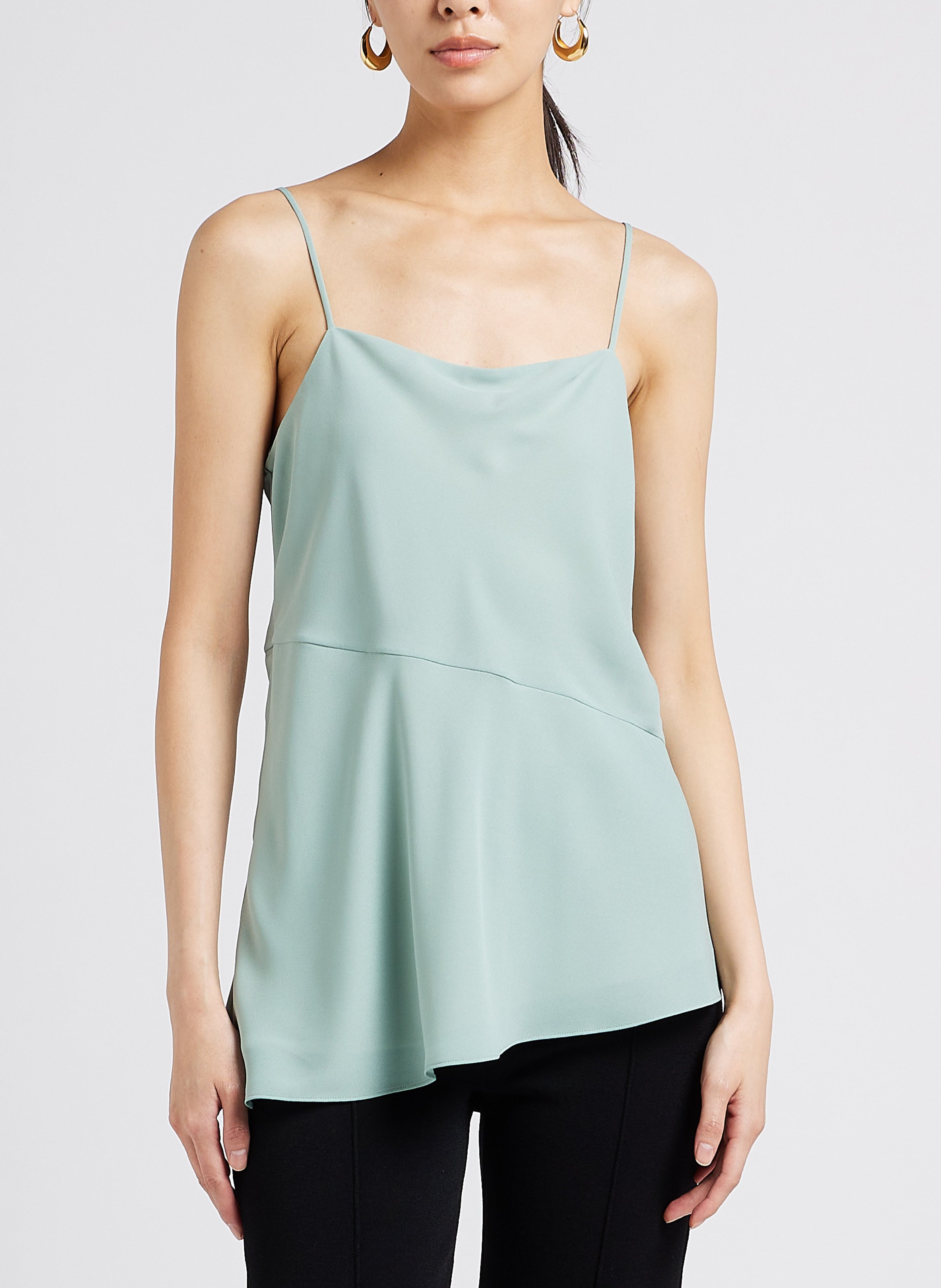 Top met schouderbandjes THEORY Grijs