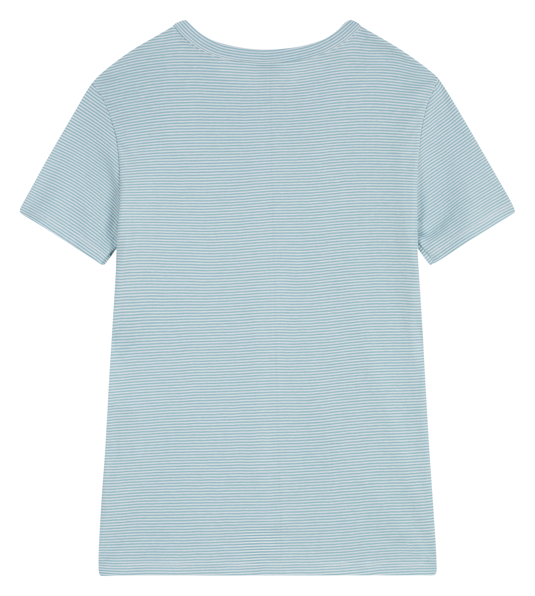 Gestreept recht T-shirt van katoen PETIT BATEAU Blauw