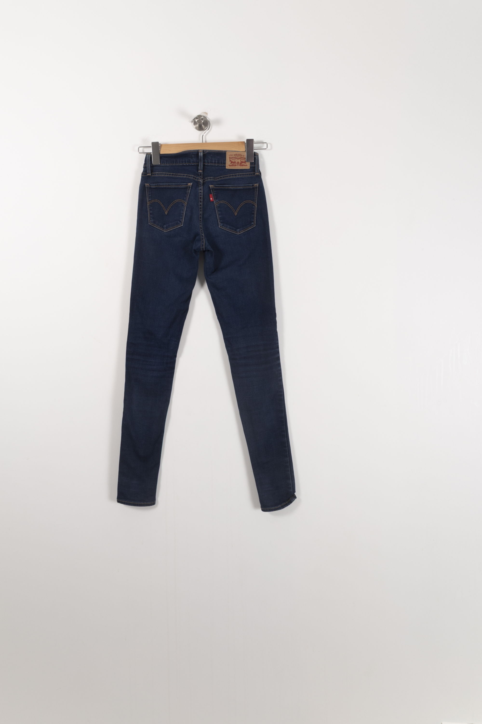 Cropped slim jeans with studs LEVI'S - Seconde main Blue