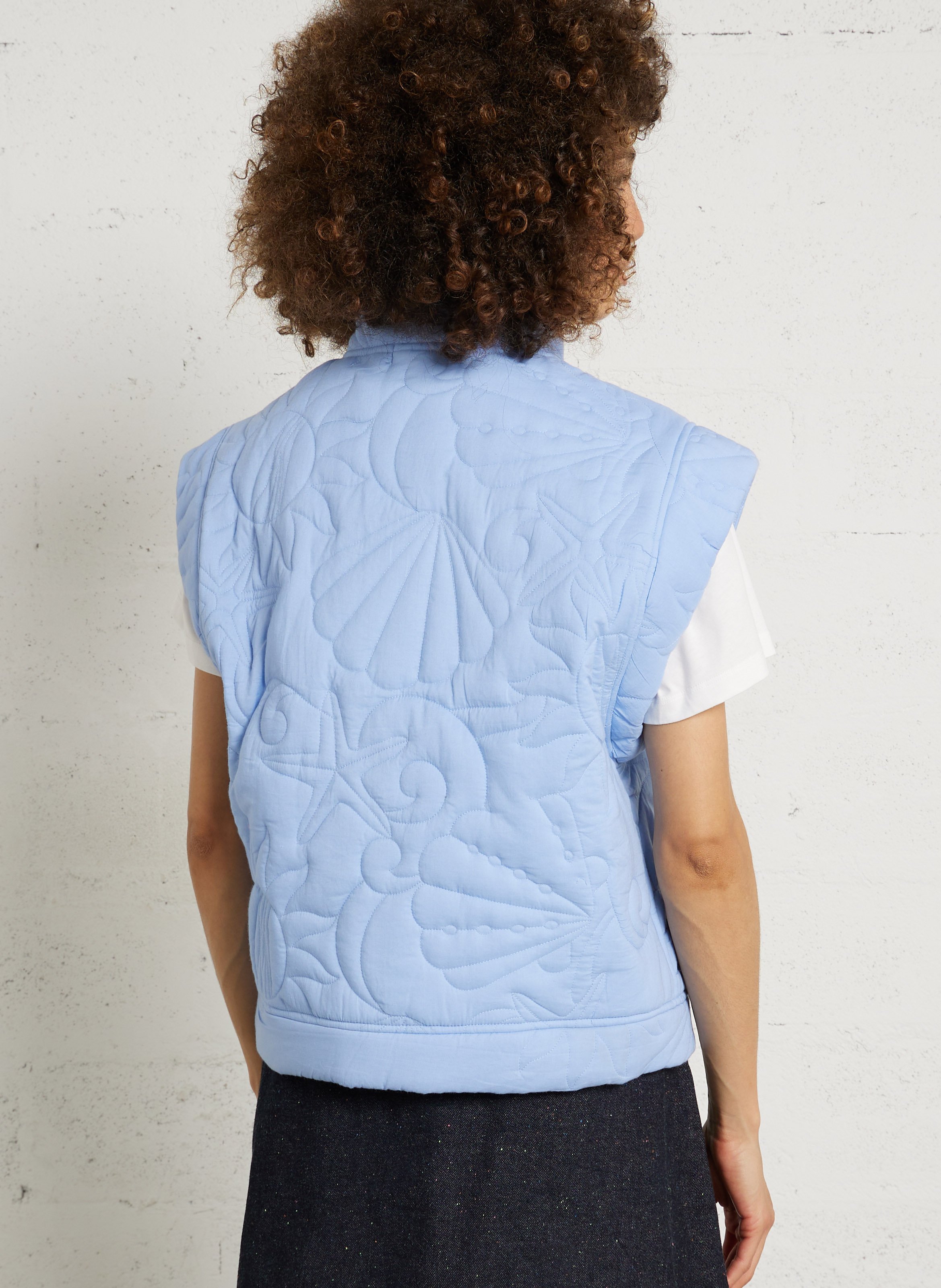 Gepolsterte gerade Baumwolljacke LA PETITE ETOILE Gelb