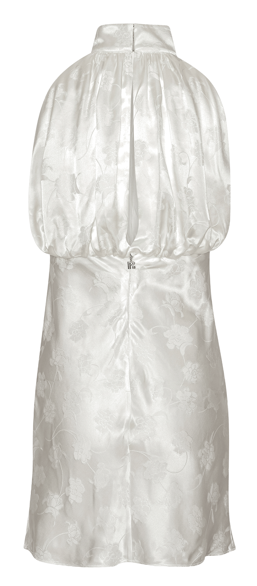 Robe courte ajustée jacquard ROTATE Blanc