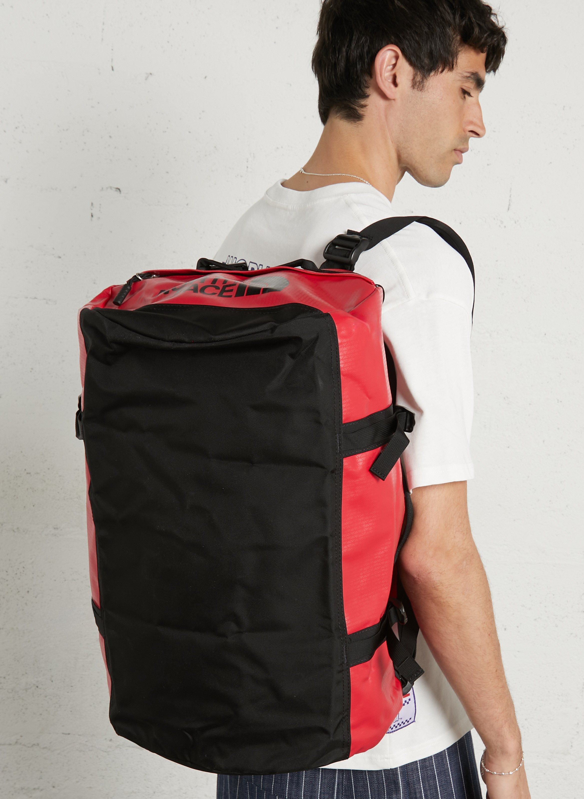 Compact plain travel bag THE NORTH FACE Red