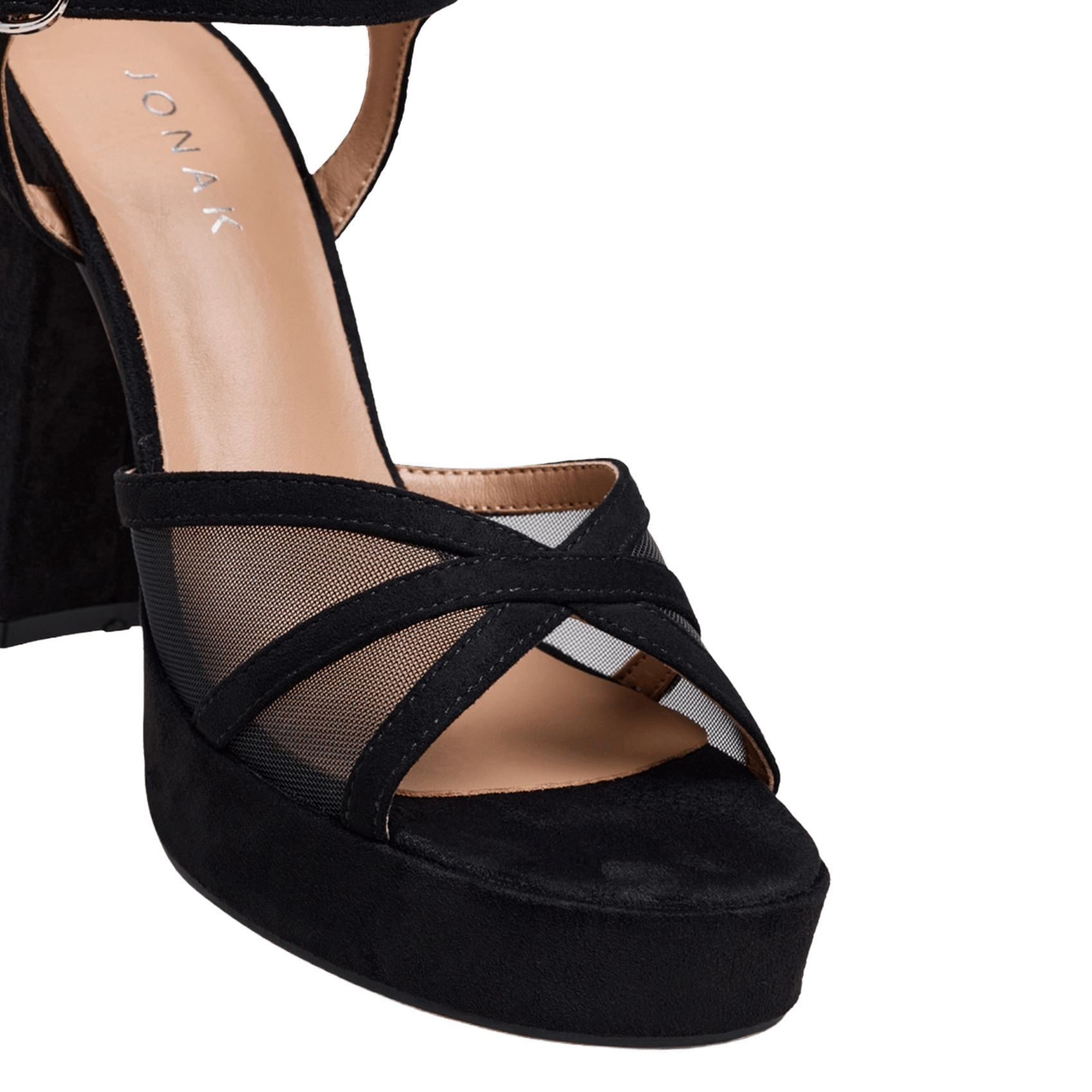 Sandalias de tacón alto con correa JONAK Negro