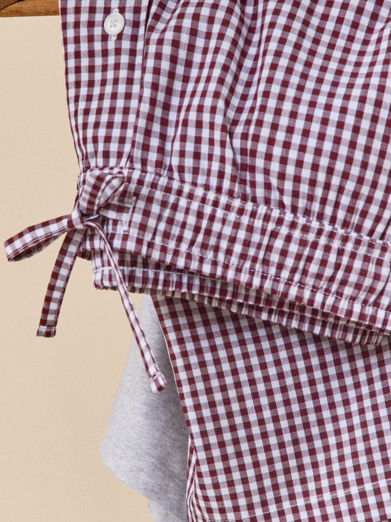 Dual-material pajama shorts CYRILLUS Red