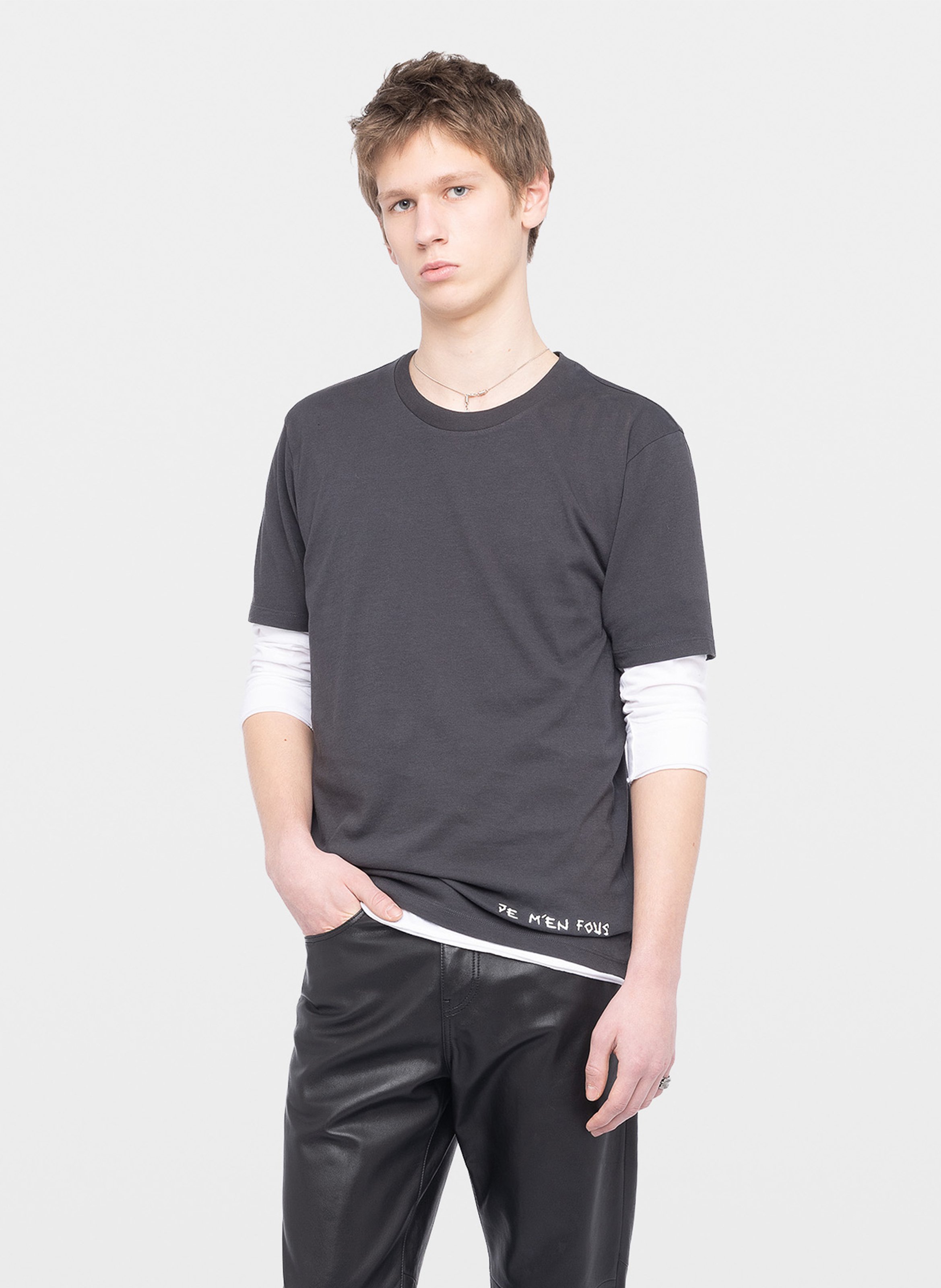 Tee-shirt imprimé en coto bio  ZADIG&VOLTAIRE Grau