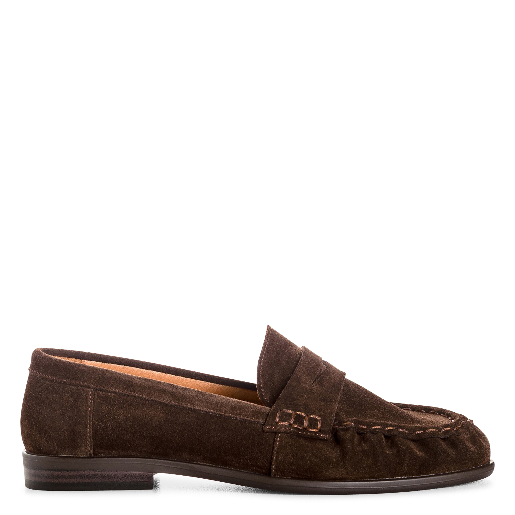 Mocassins en cuir REQINS Marron