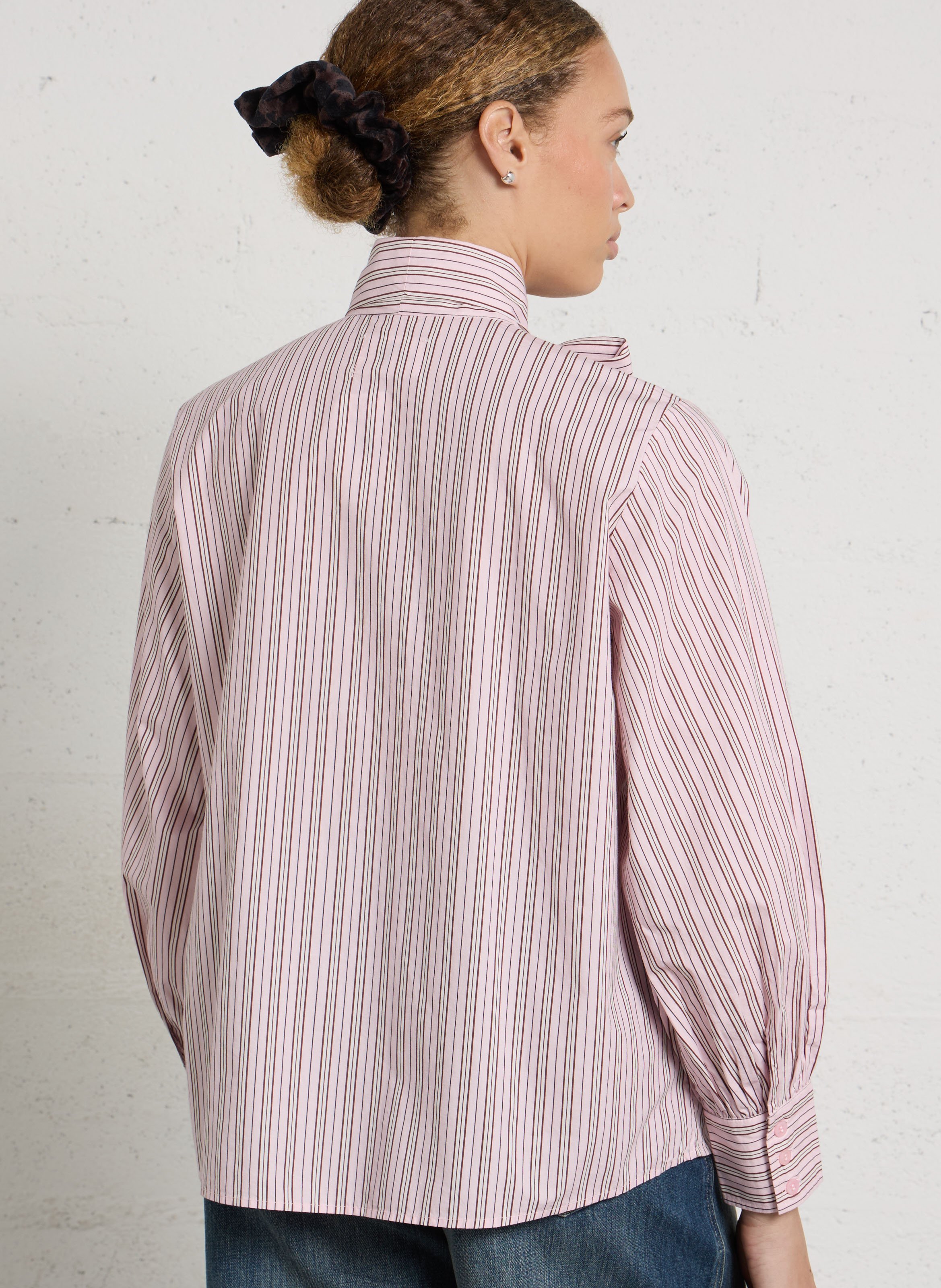 Round-neck striped shirt DES PETITS HAUTS Multicolored