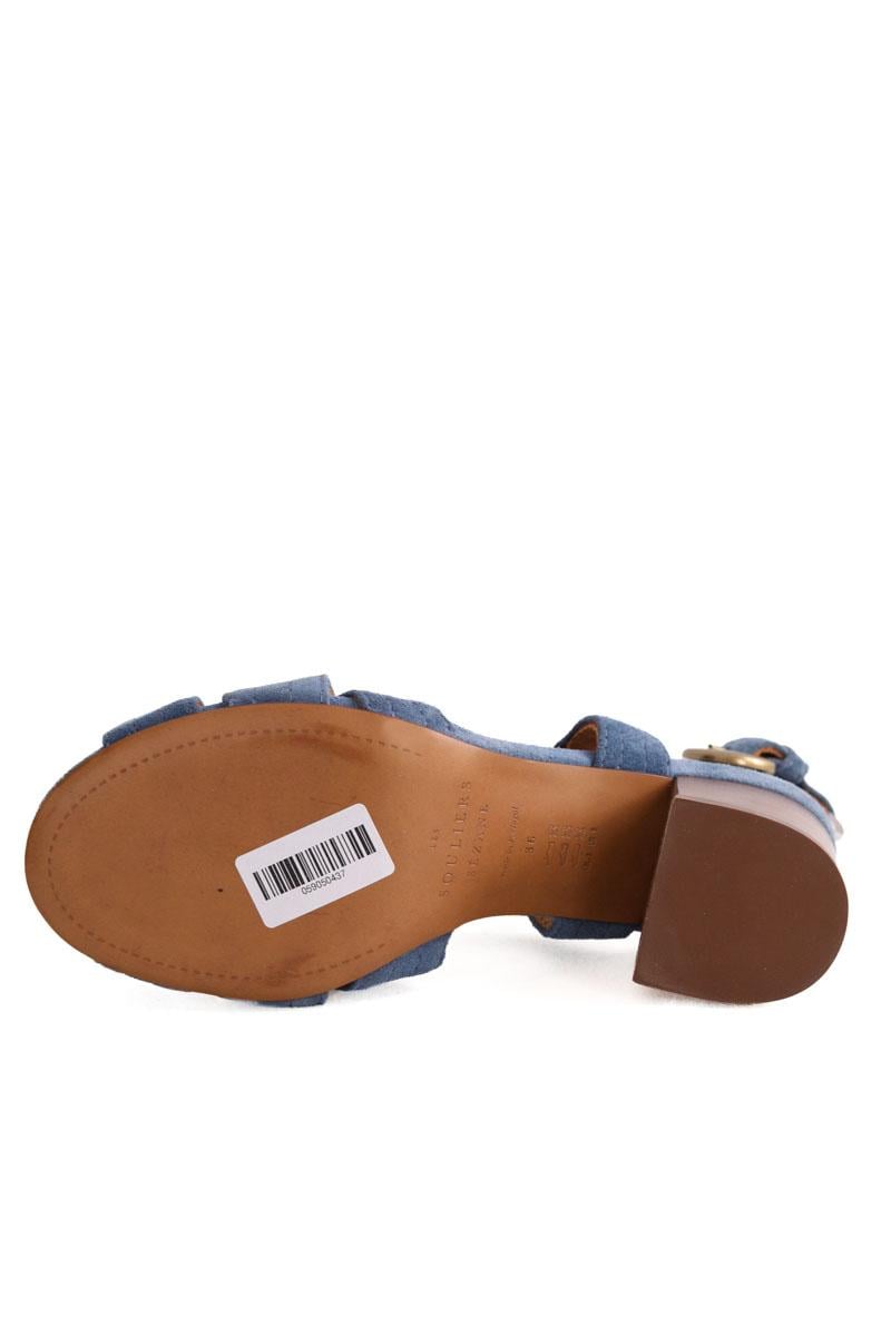 Faux leather sandals SEZANE - Seconde main Blue