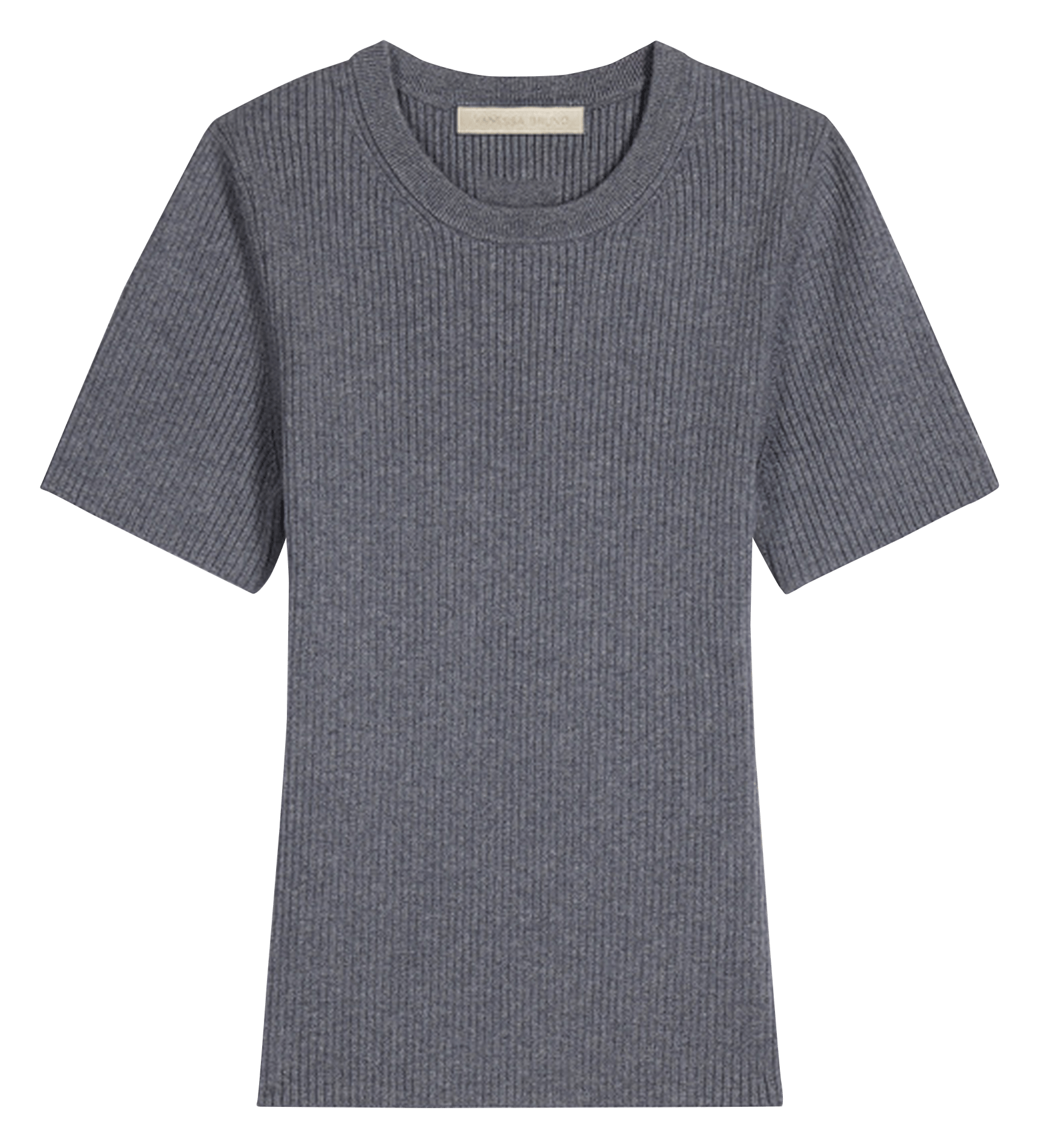 Pull moulant manches courtes VANESSA BRUNO Gris