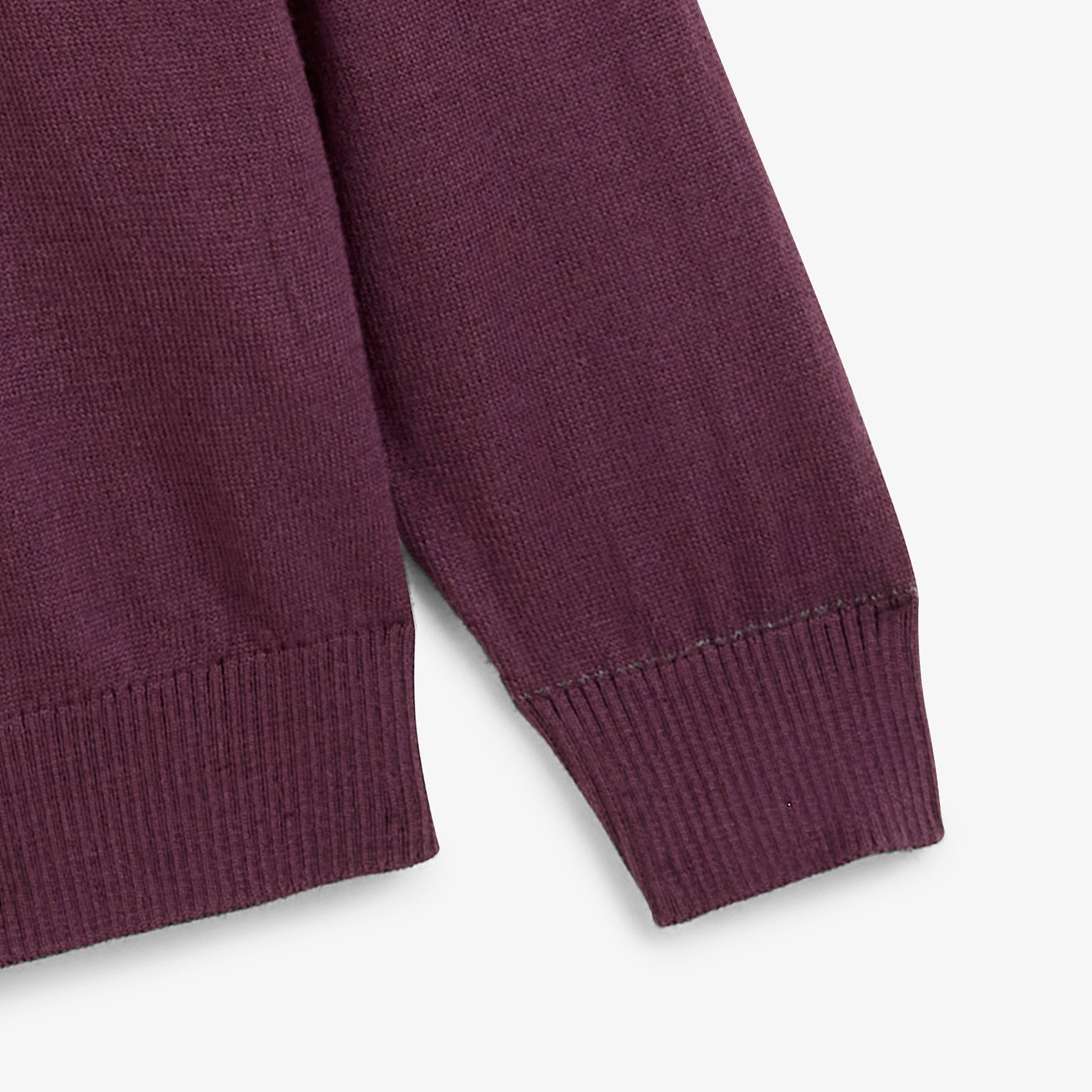 Essential MAO crew-neck sweater in wine red SERGE BLANCO Red