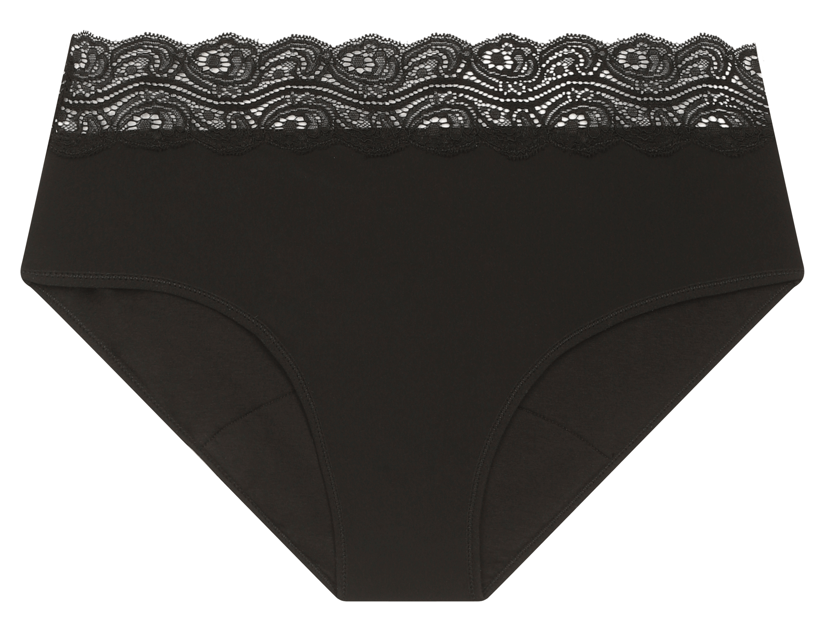 Perioden-Slip aus Spitze - Starke Blutung ANTHEIA Noir