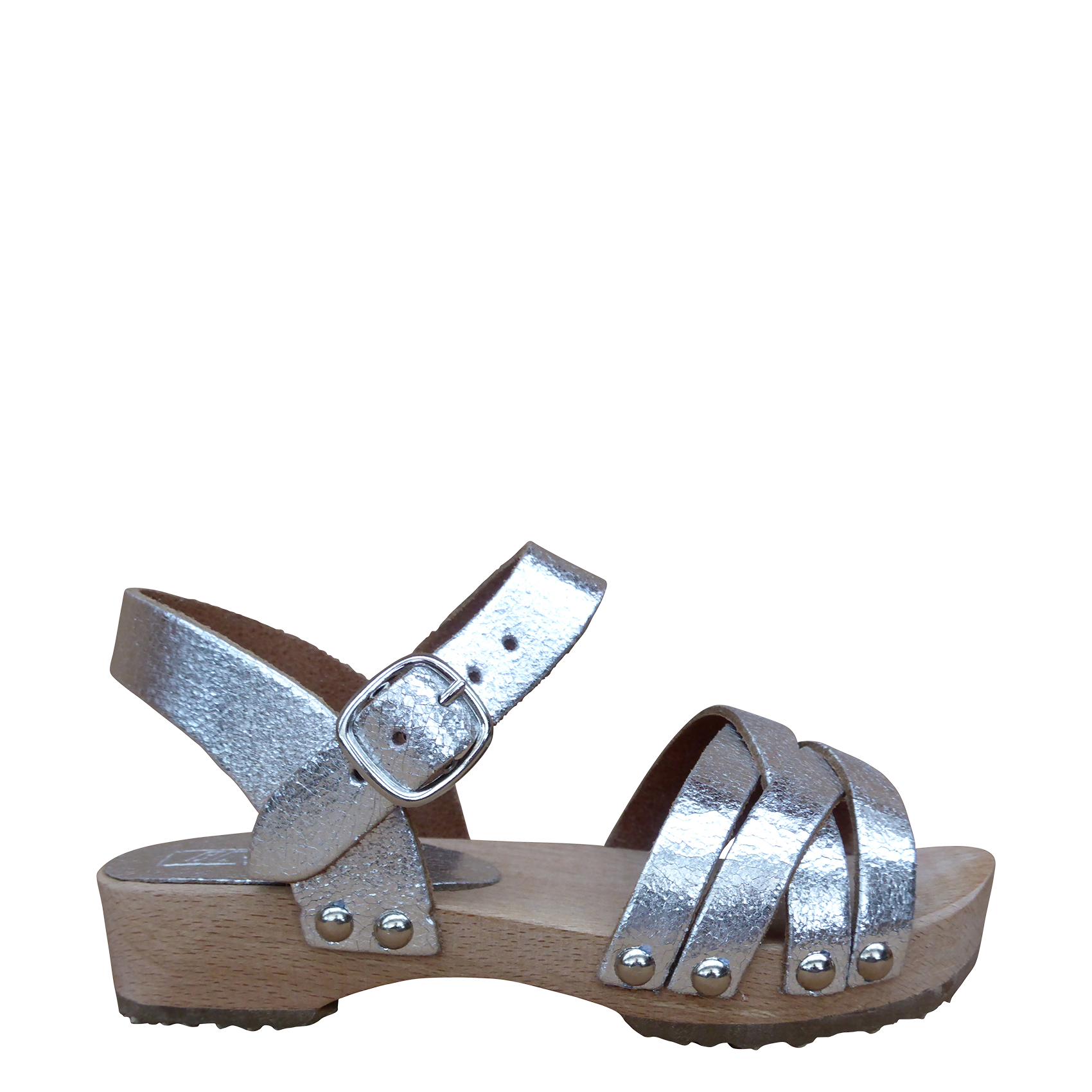 Sandale en cuir BOSABO Argent