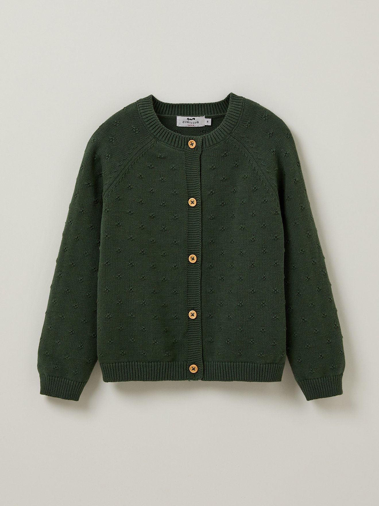 Stylish Knit Cardigan Vert Anglais Cyrillus Child Place des