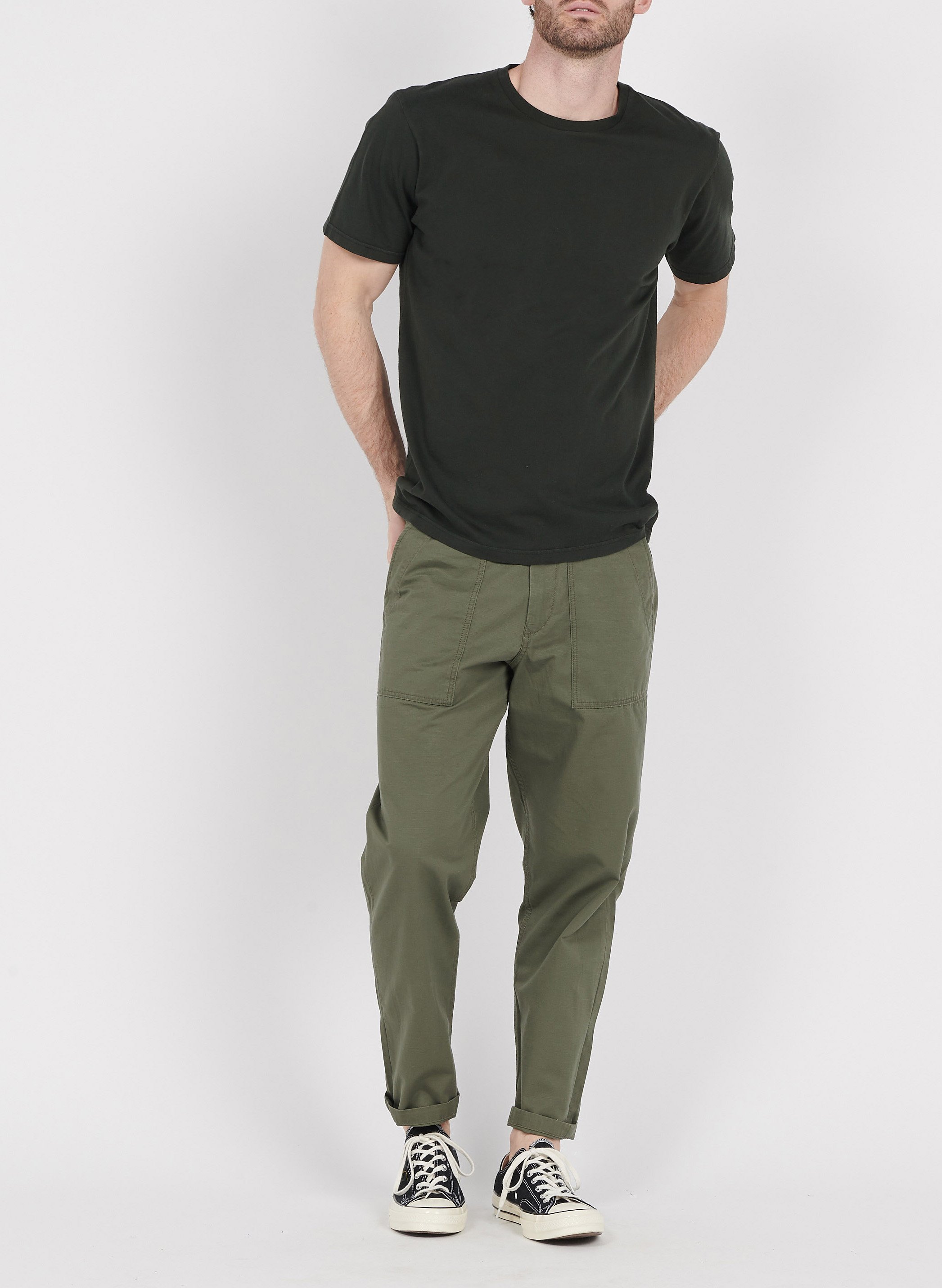 Round-neck organic cotton T-shirt COLORFUL STANDARD Green