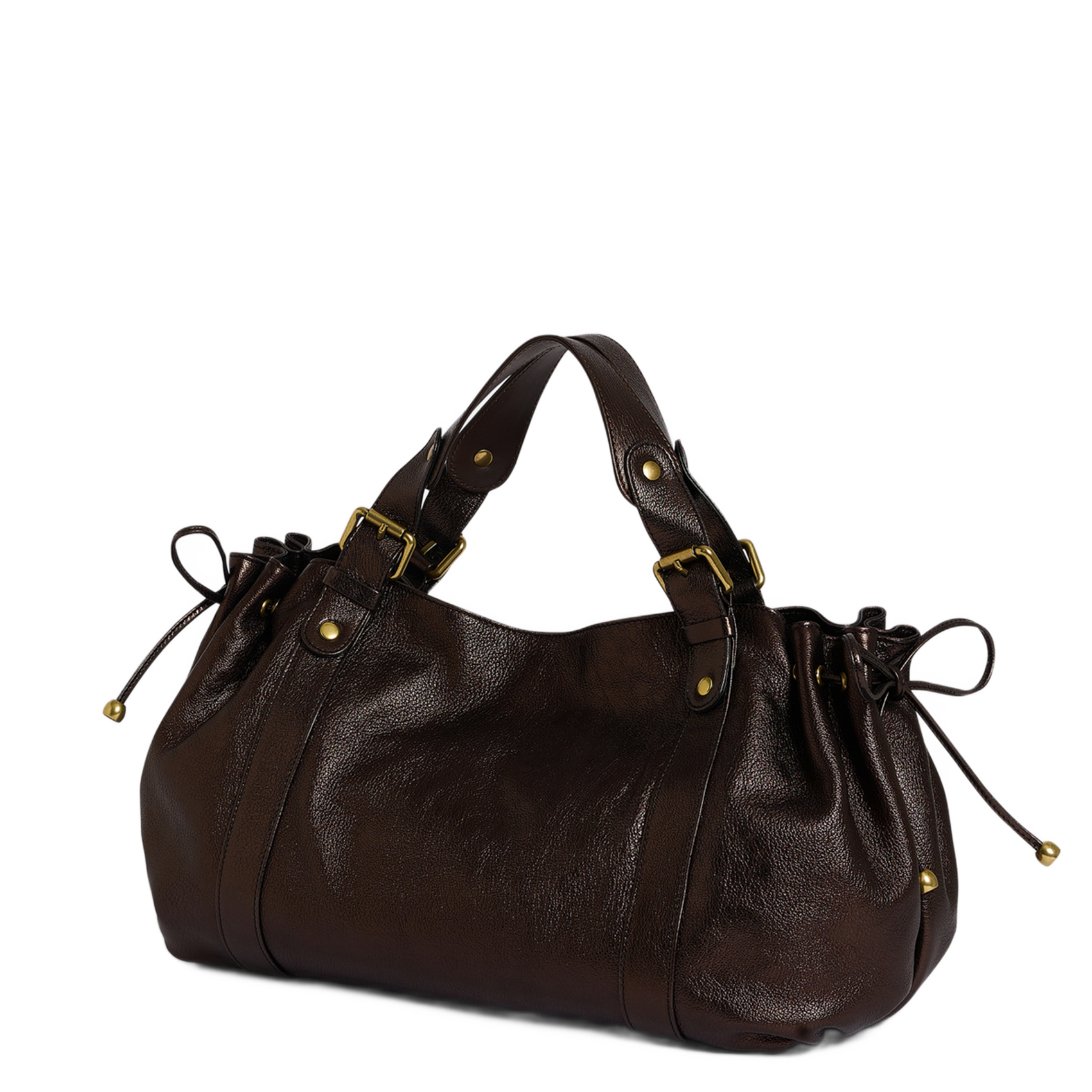 A-line leather skirt GERARD DAREL Brown