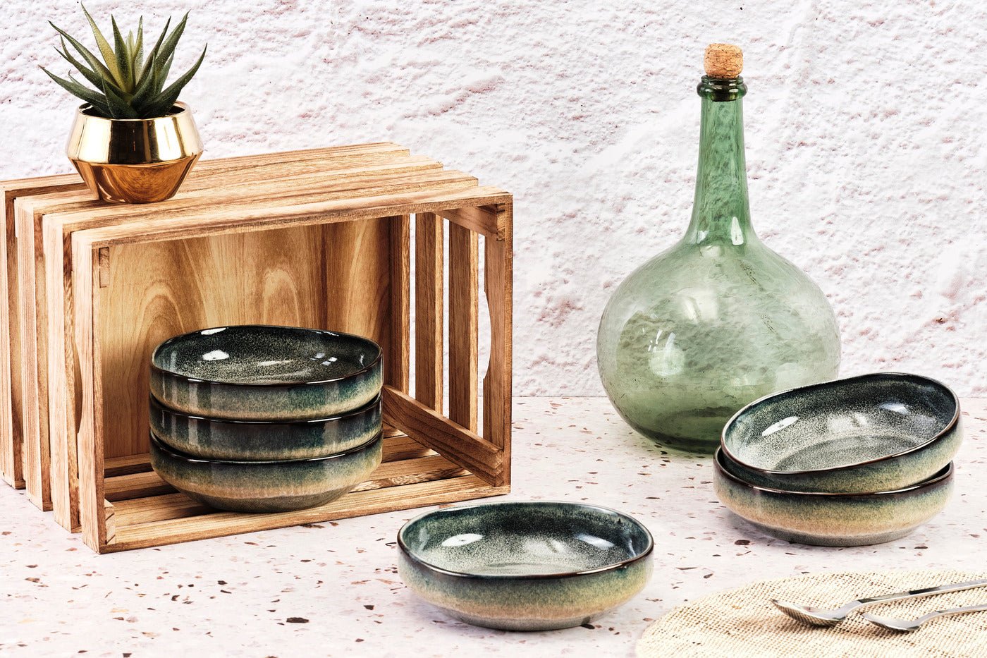 Bol genesis ø17cm - 6 pièces - mer BJORN Gris