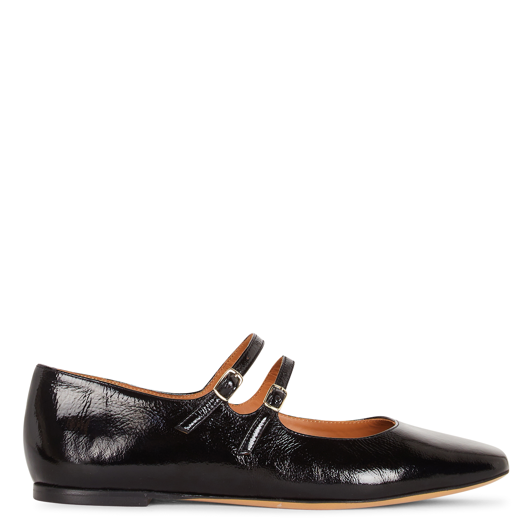 Babies en cuir vernis RIVECOUR Noir