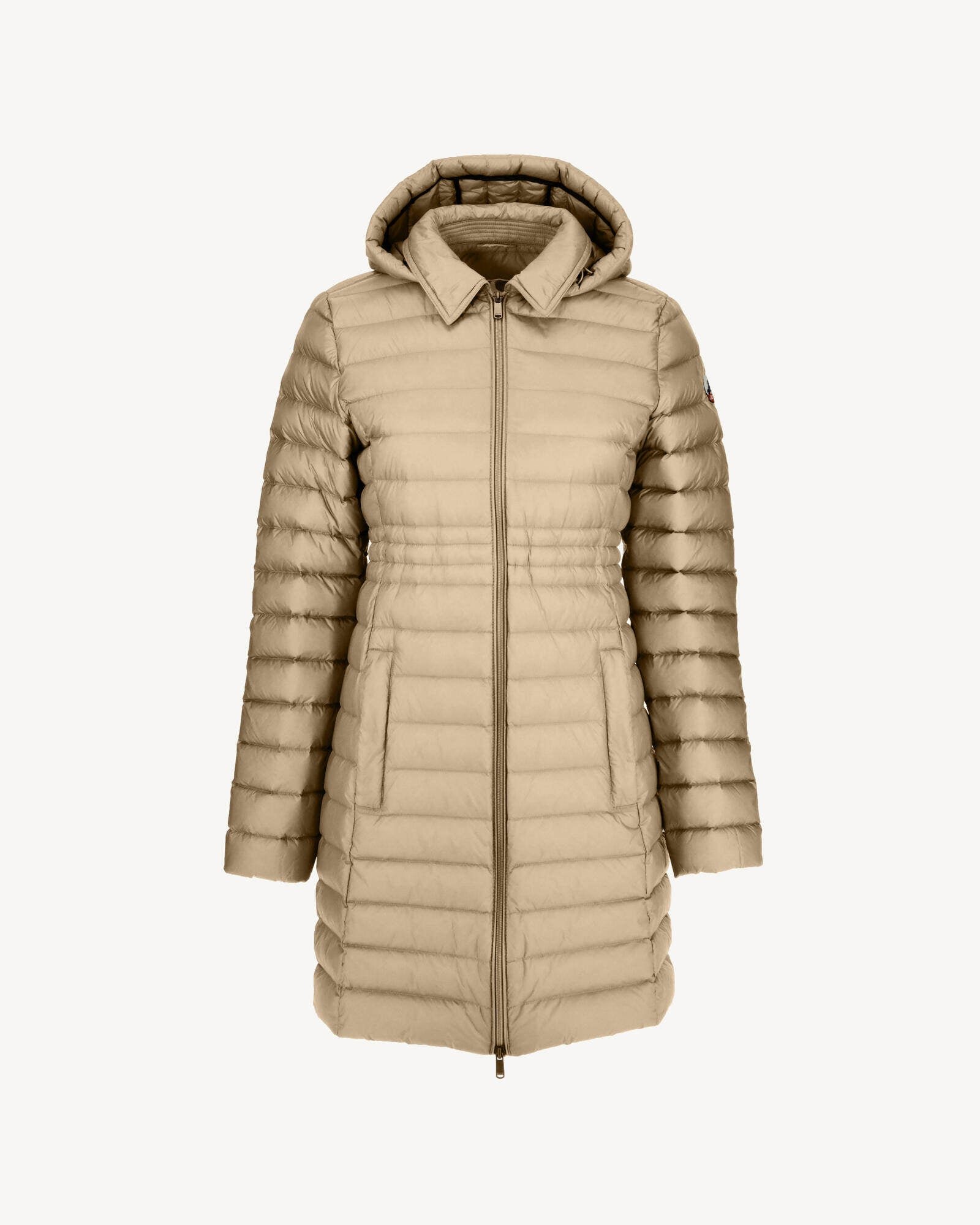 Long hooded puffer coat vero 2.0 JOTT Beige