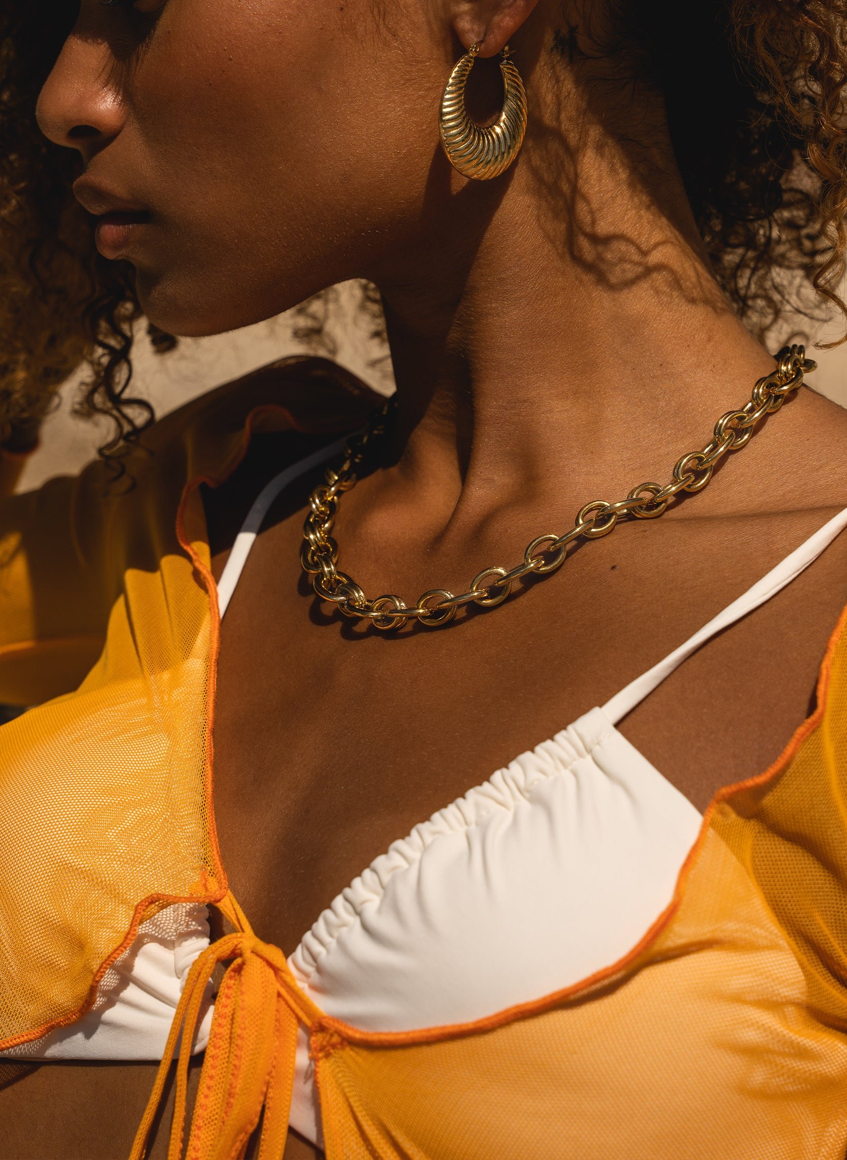 Sadira chain necklace Golden