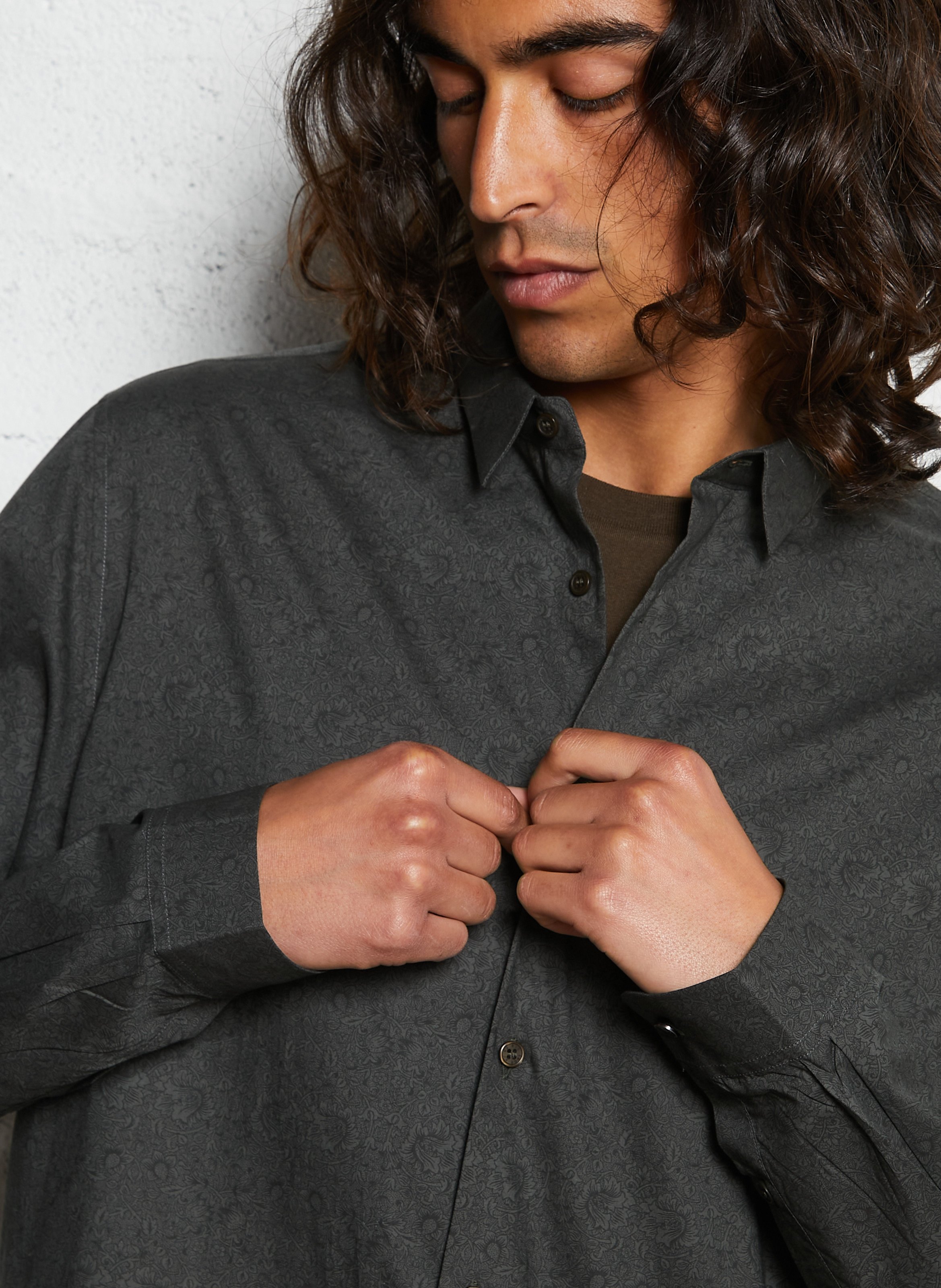 Dakota - Regular-Fit-Hemd aus Baumwolle IKKS Khaki