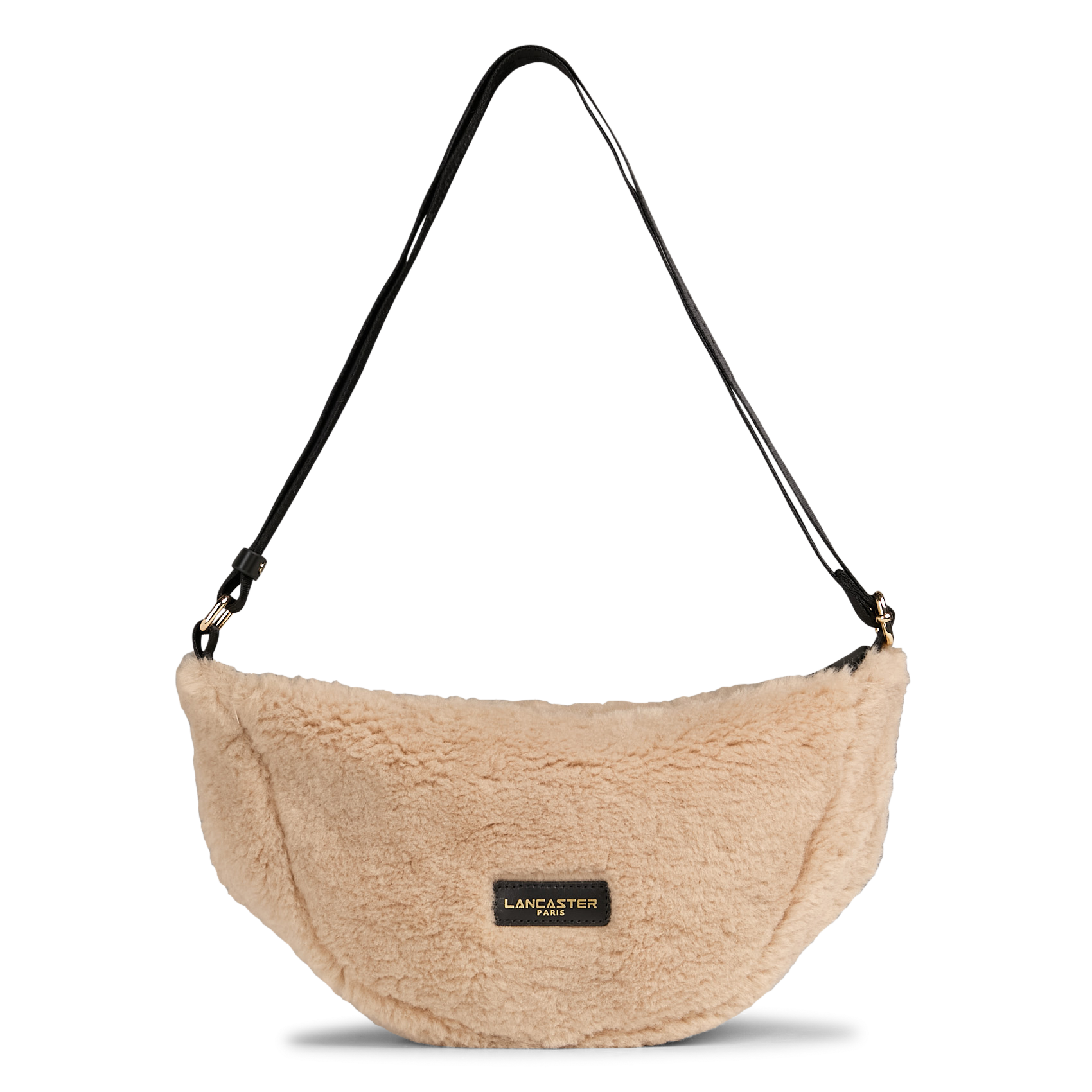 Sac bandoulière en cuir LANCASTER PARIS Noir