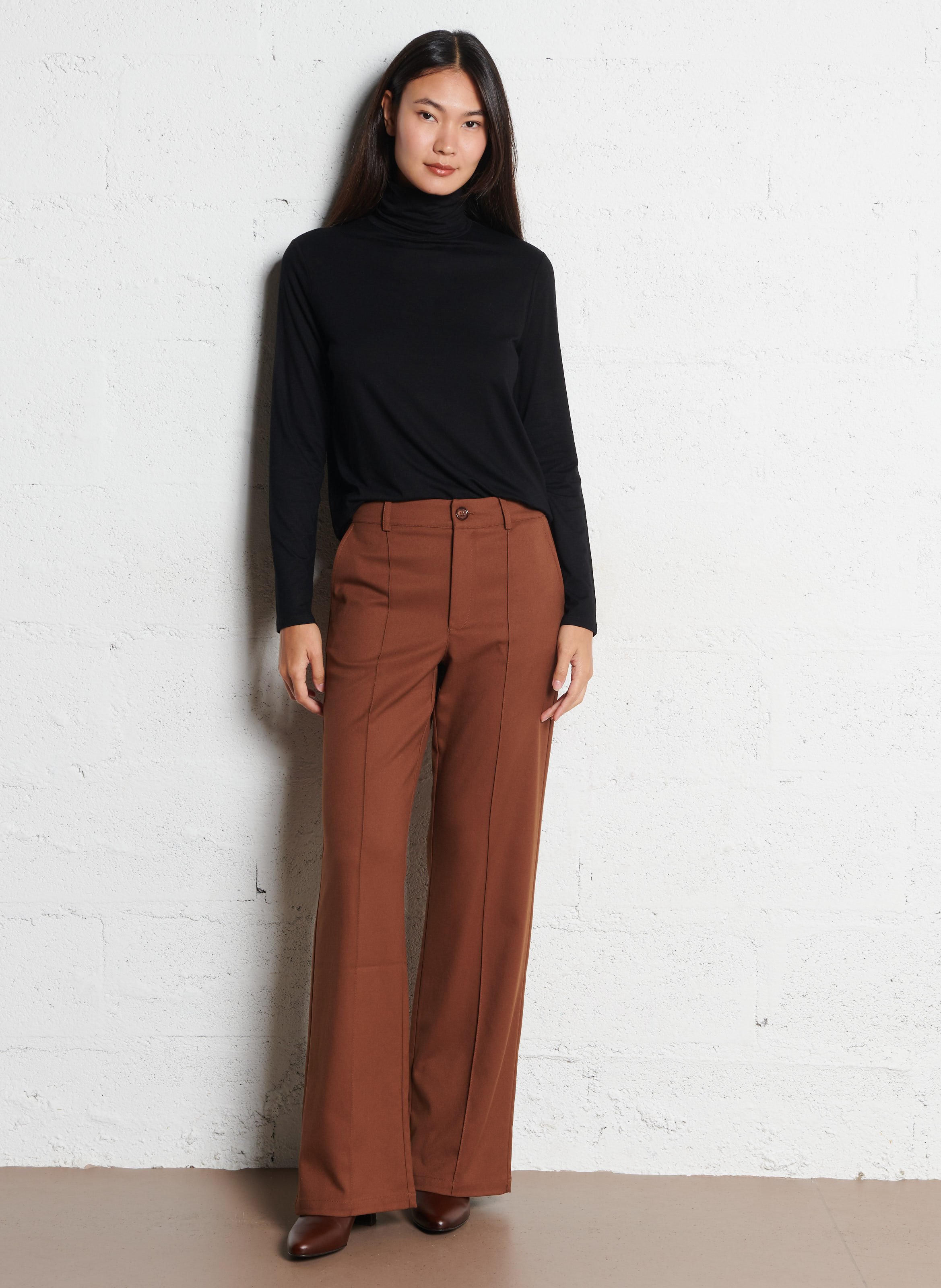 Bianca leather ankle boots BOCAGE Brown