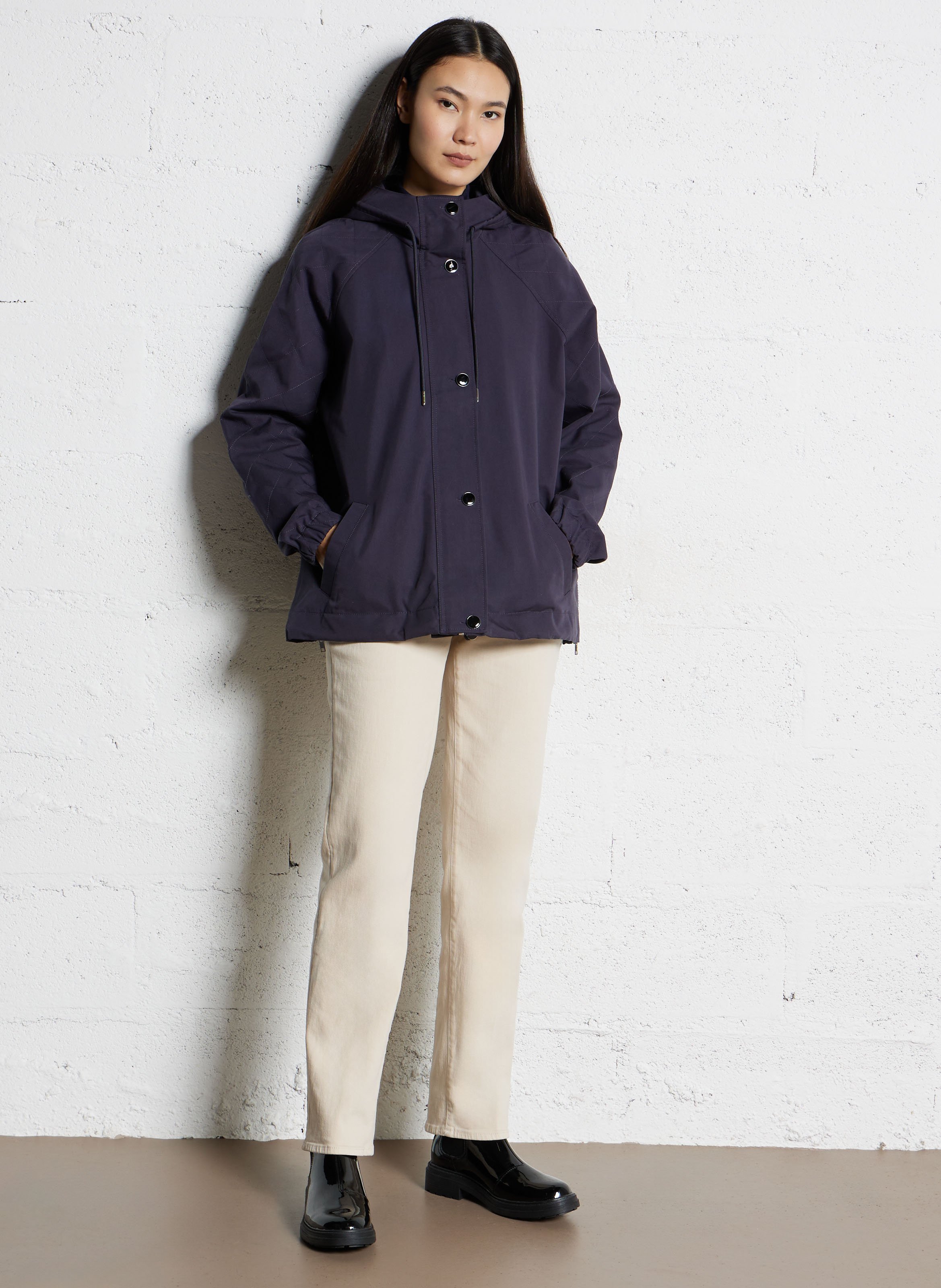 Effen leren enkellaarzen met textuur CLARKS Zwart