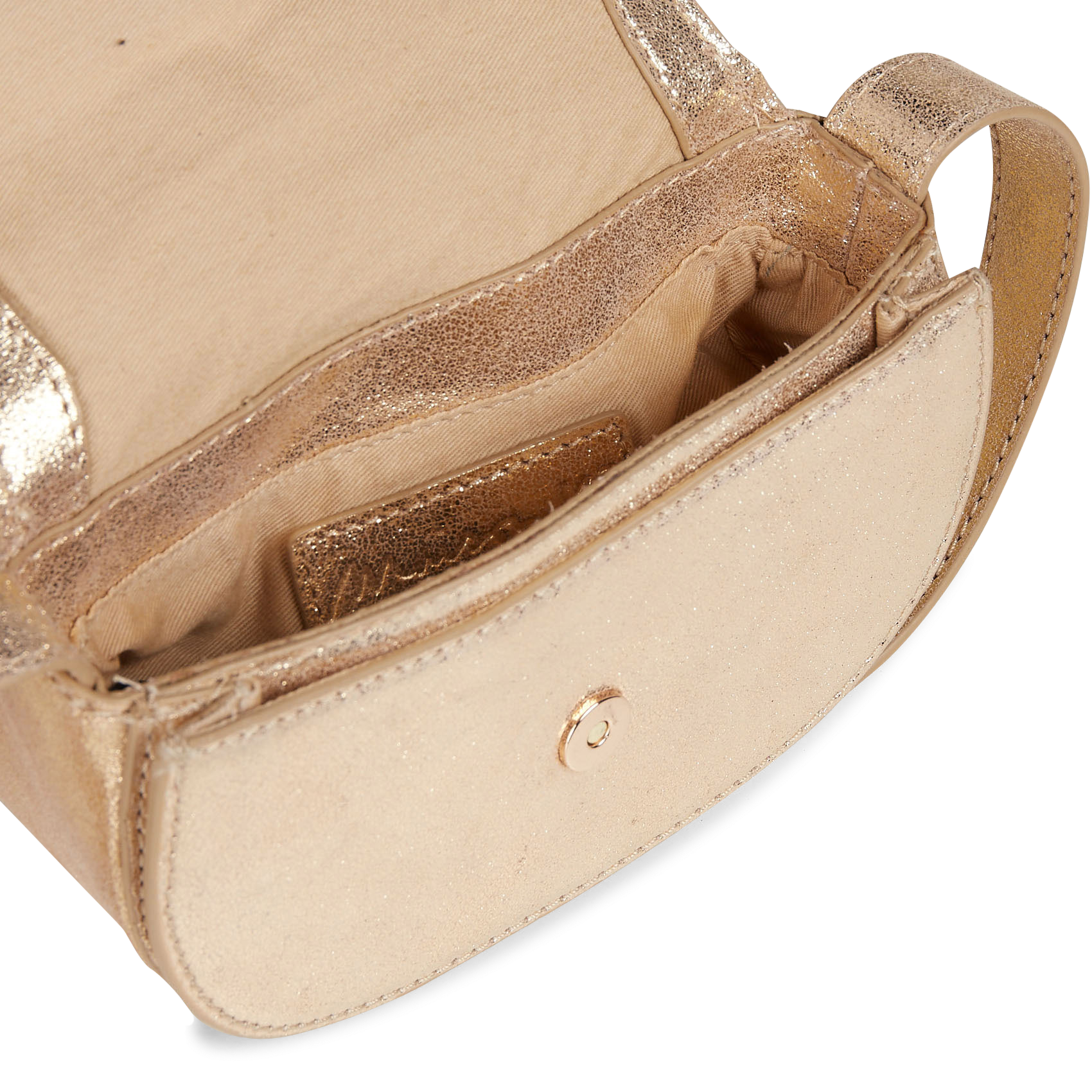 Sac bandoulière en cuir MAISON 123 Doré