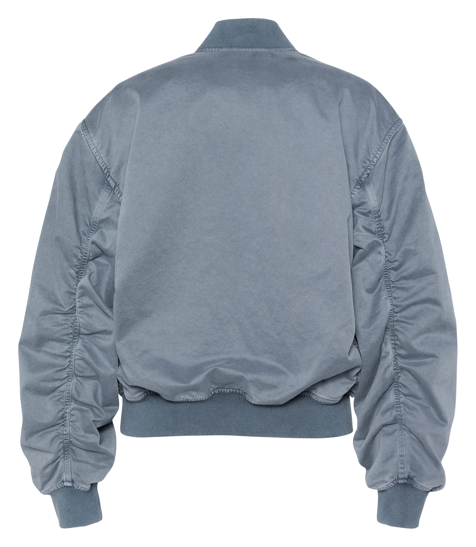 Oversized cotton teddy collar jacket SCHOTT Blue