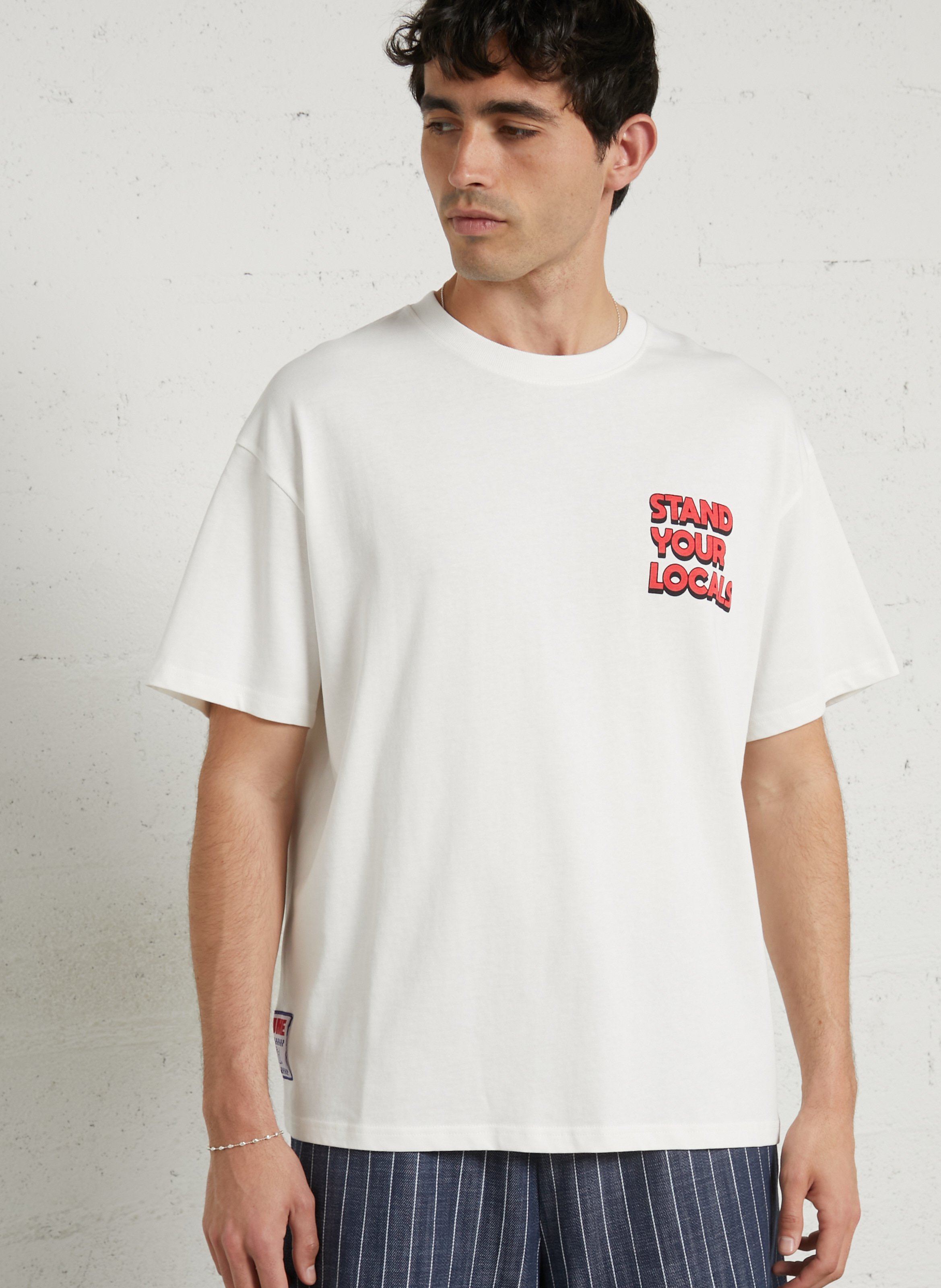 Camiliday round-neck sleeveless cotton top SOLID White