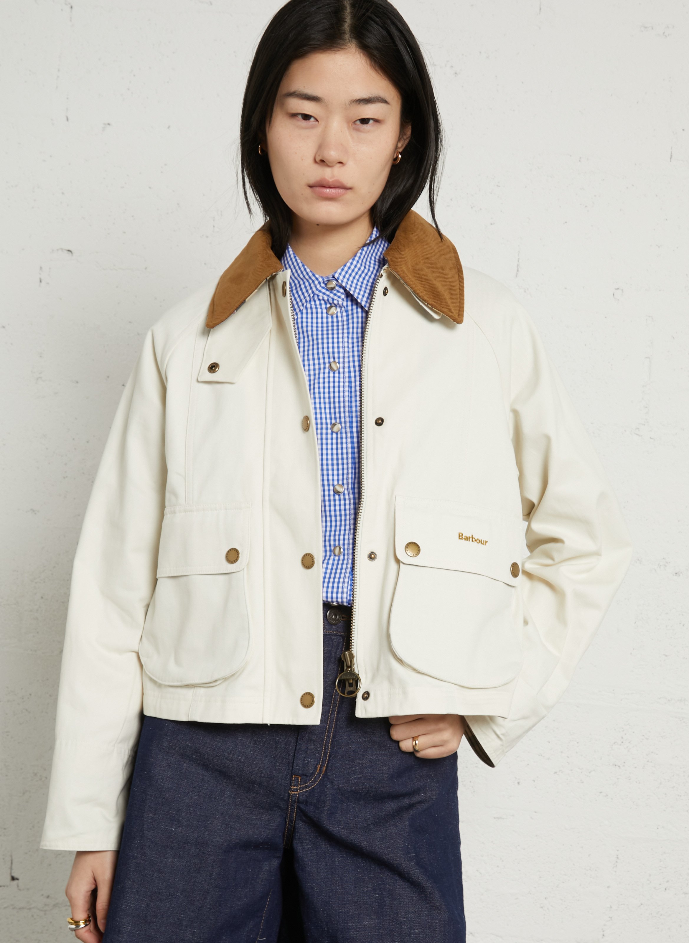 Veste col classique en coton BARBOUR