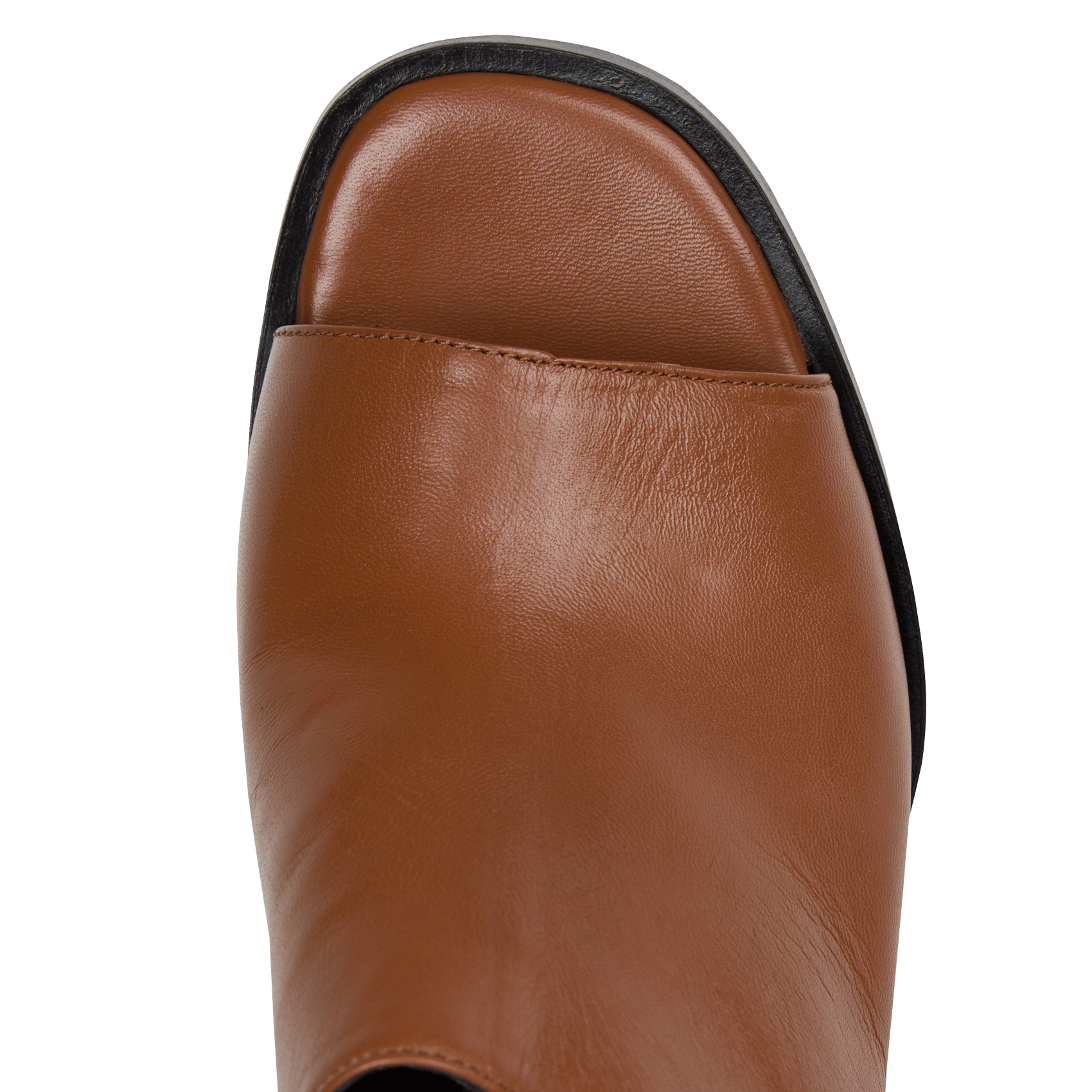 Einfarbige Ledersandalen mit Absätzen MAISON TOUFET Braun