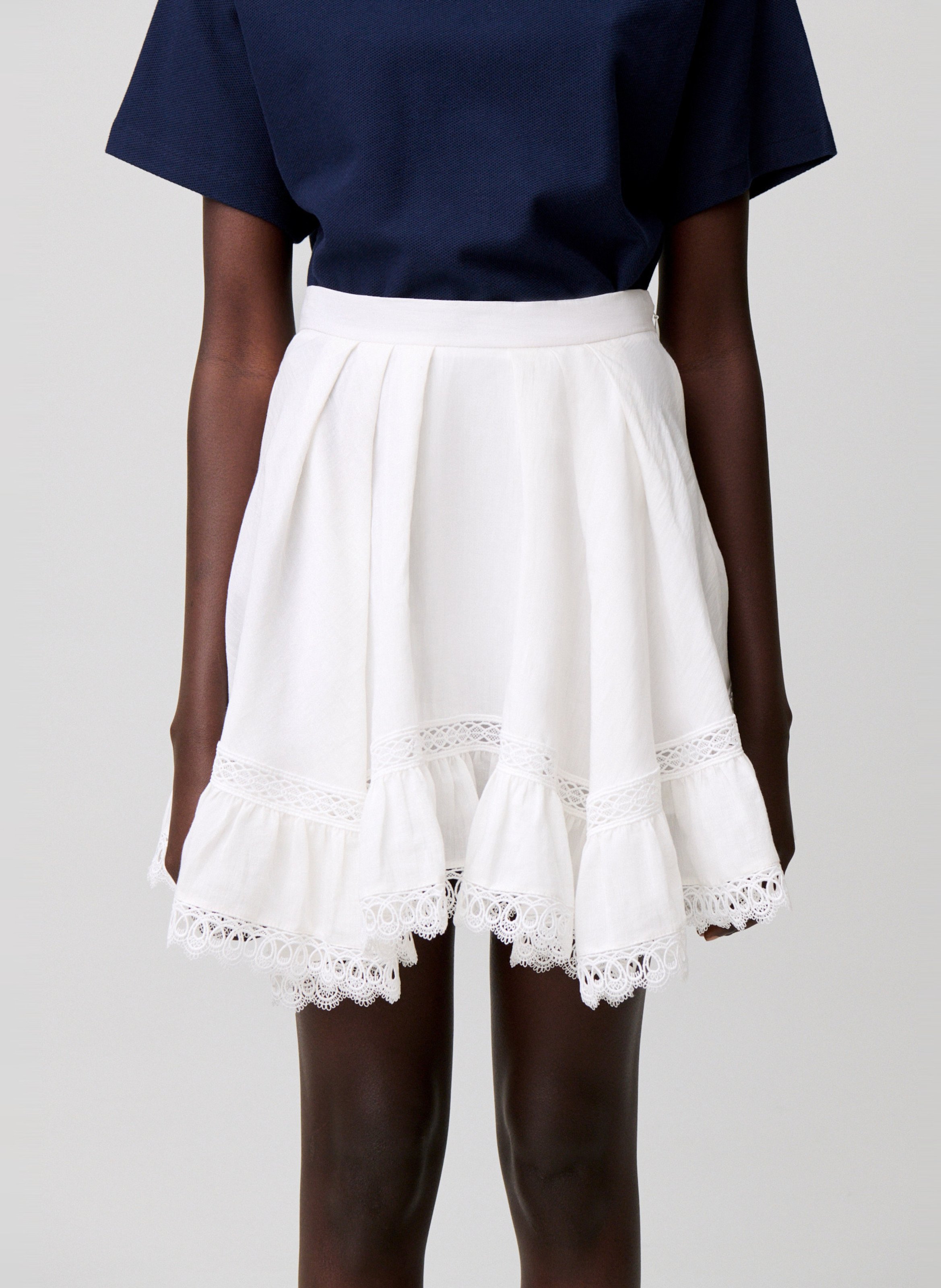 Jupe courte  CLAUDIE PIERLOT Beige