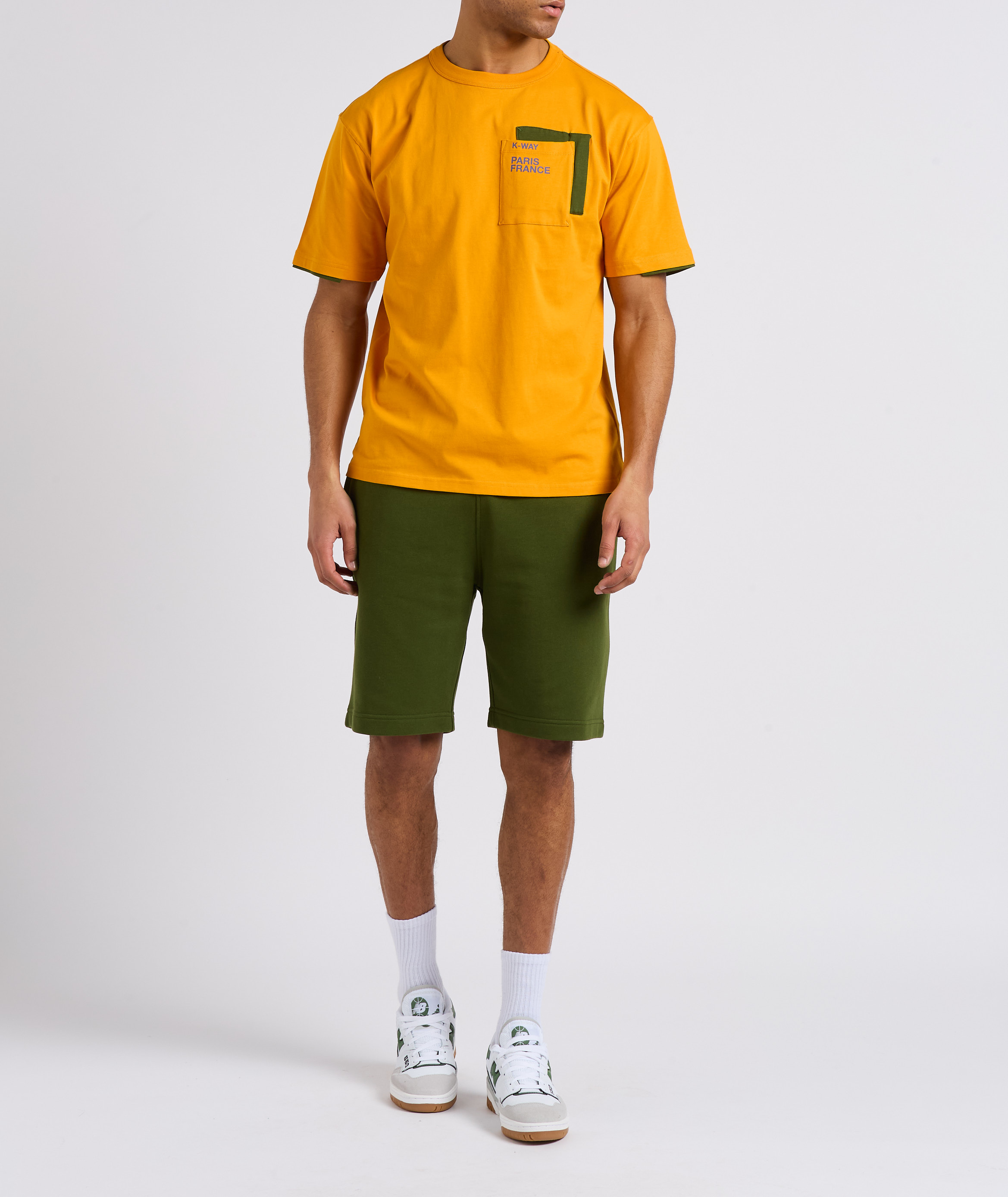 Round-neck cotton T-shirt K-WAY Orange