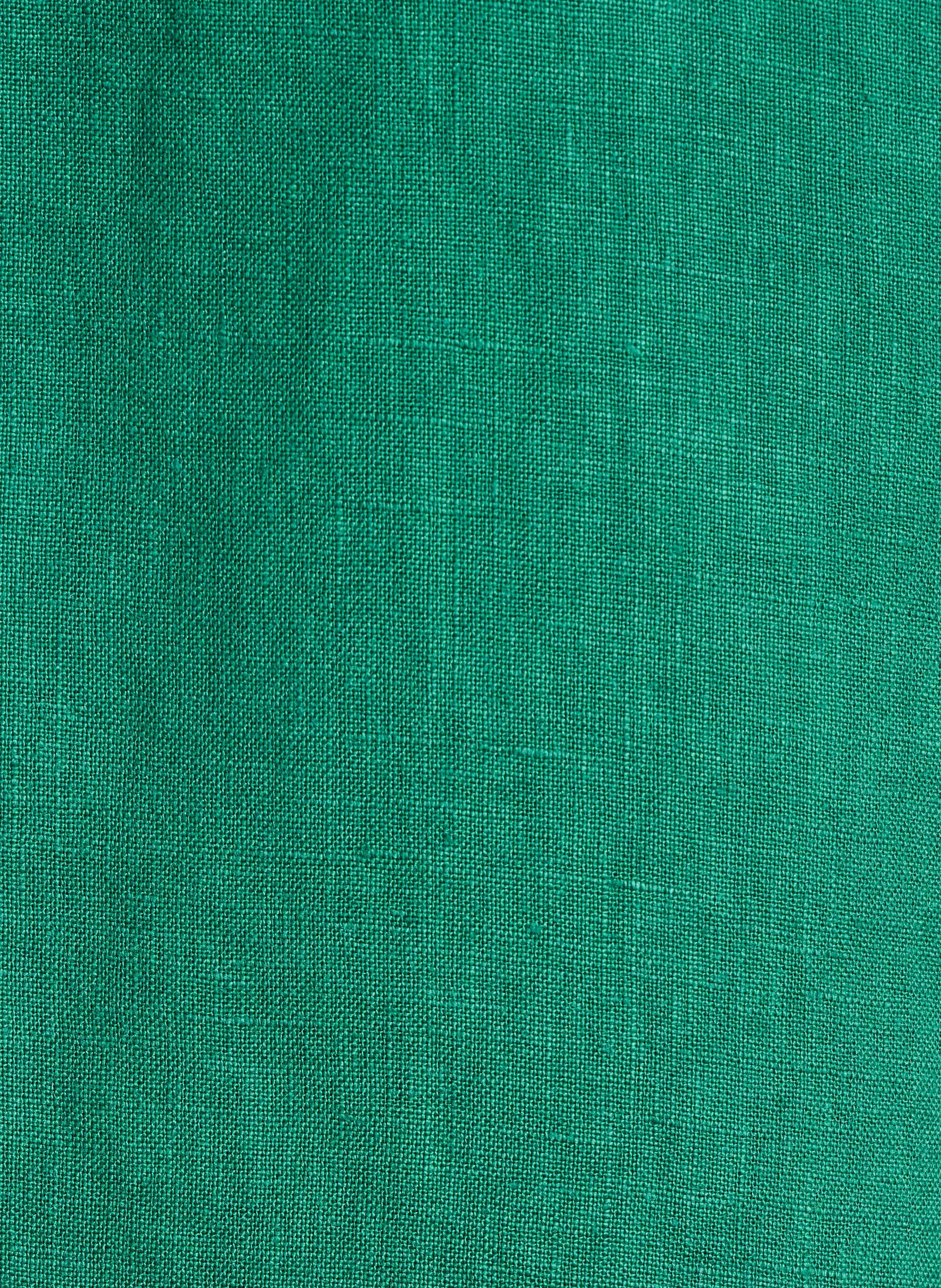 Robe ample en lin Groen