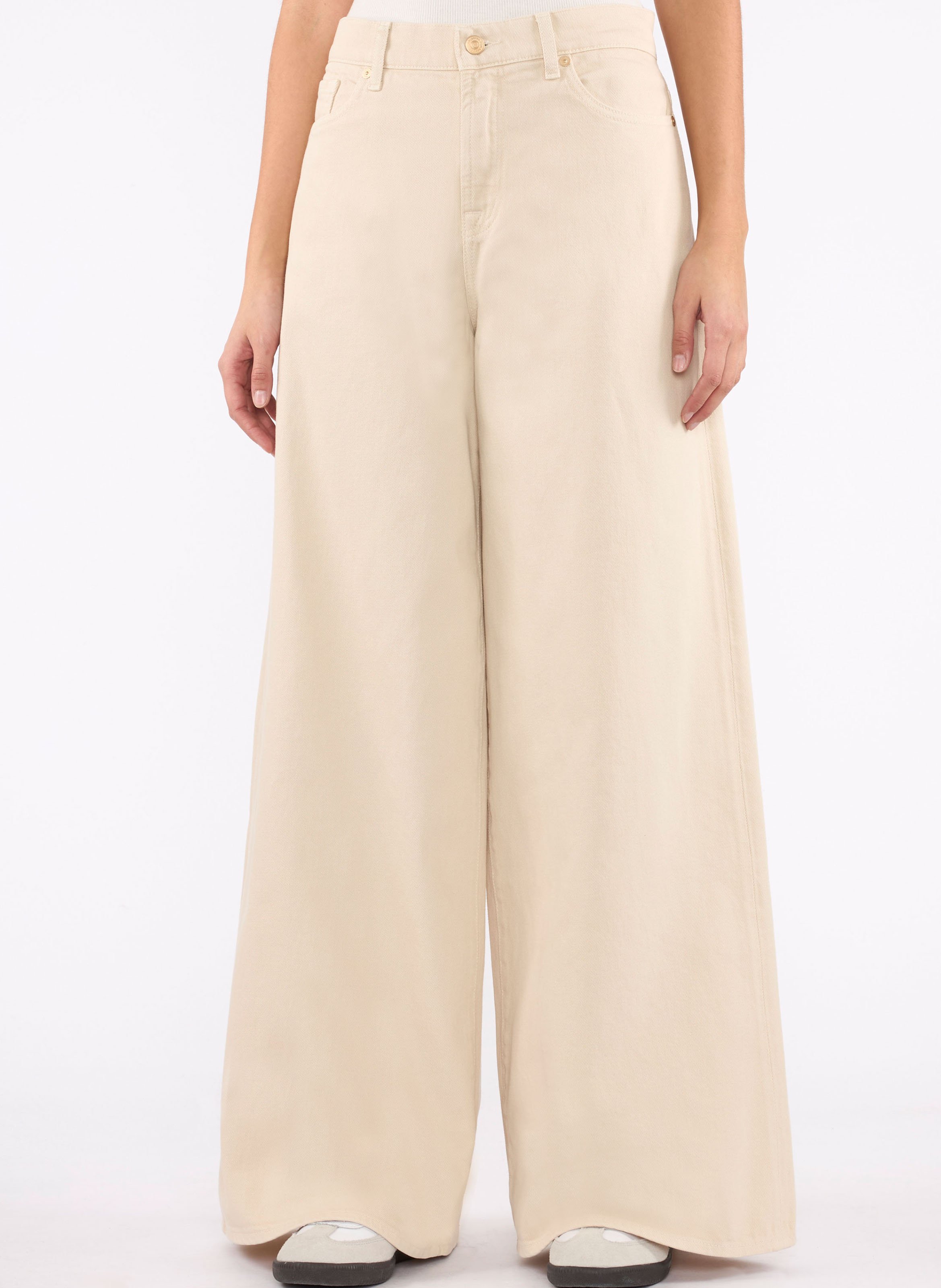 Straight cotton-blend pants 7 FOR ALL MANKIND White