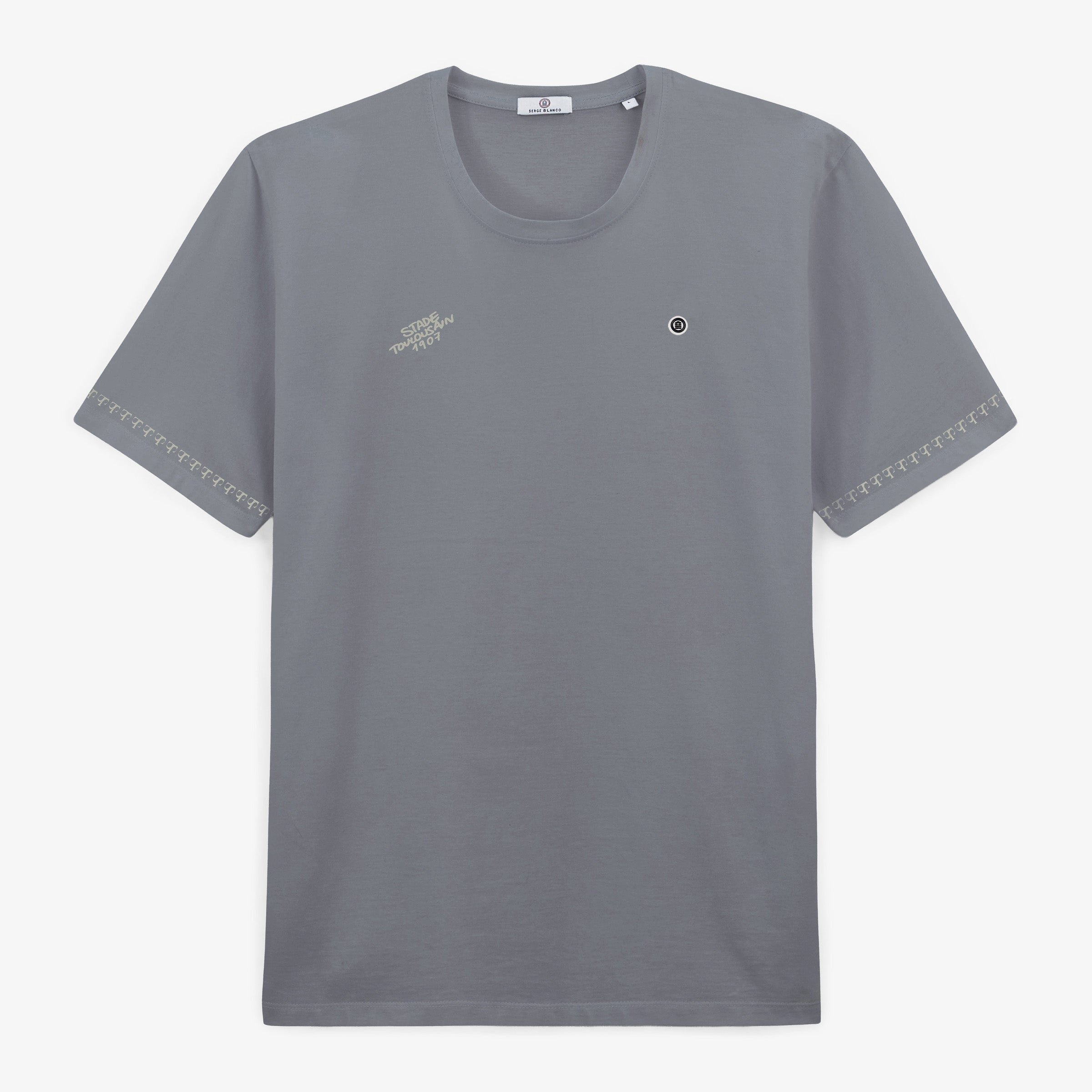 Short-sleeved cotton T-shirt SERGE BLANCO Grey