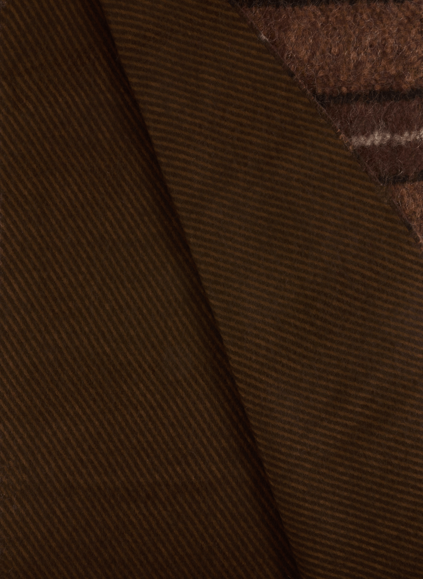 Striped scarf | Brown AU PRINTEMPS PARIS Women